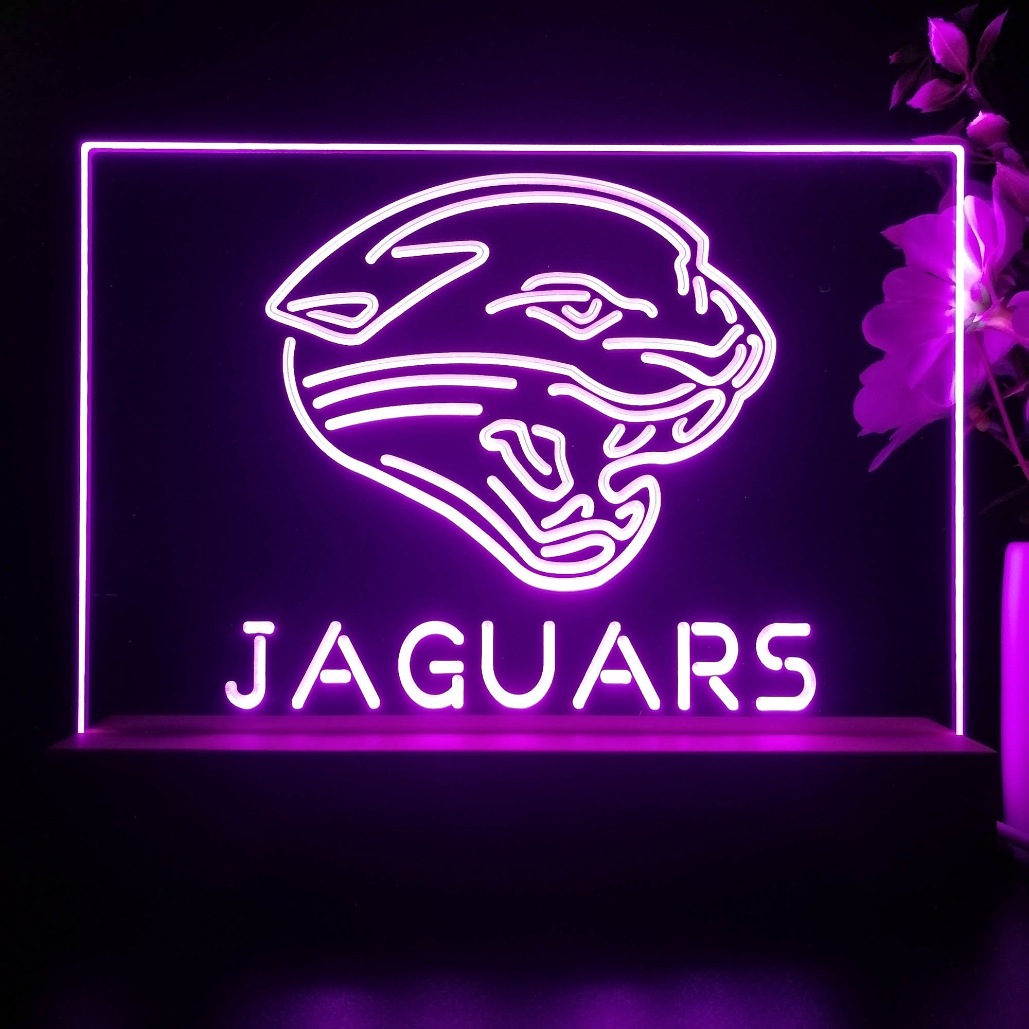 Jacksonville Jaguars  Led Light Sign Pub Bar Lamp