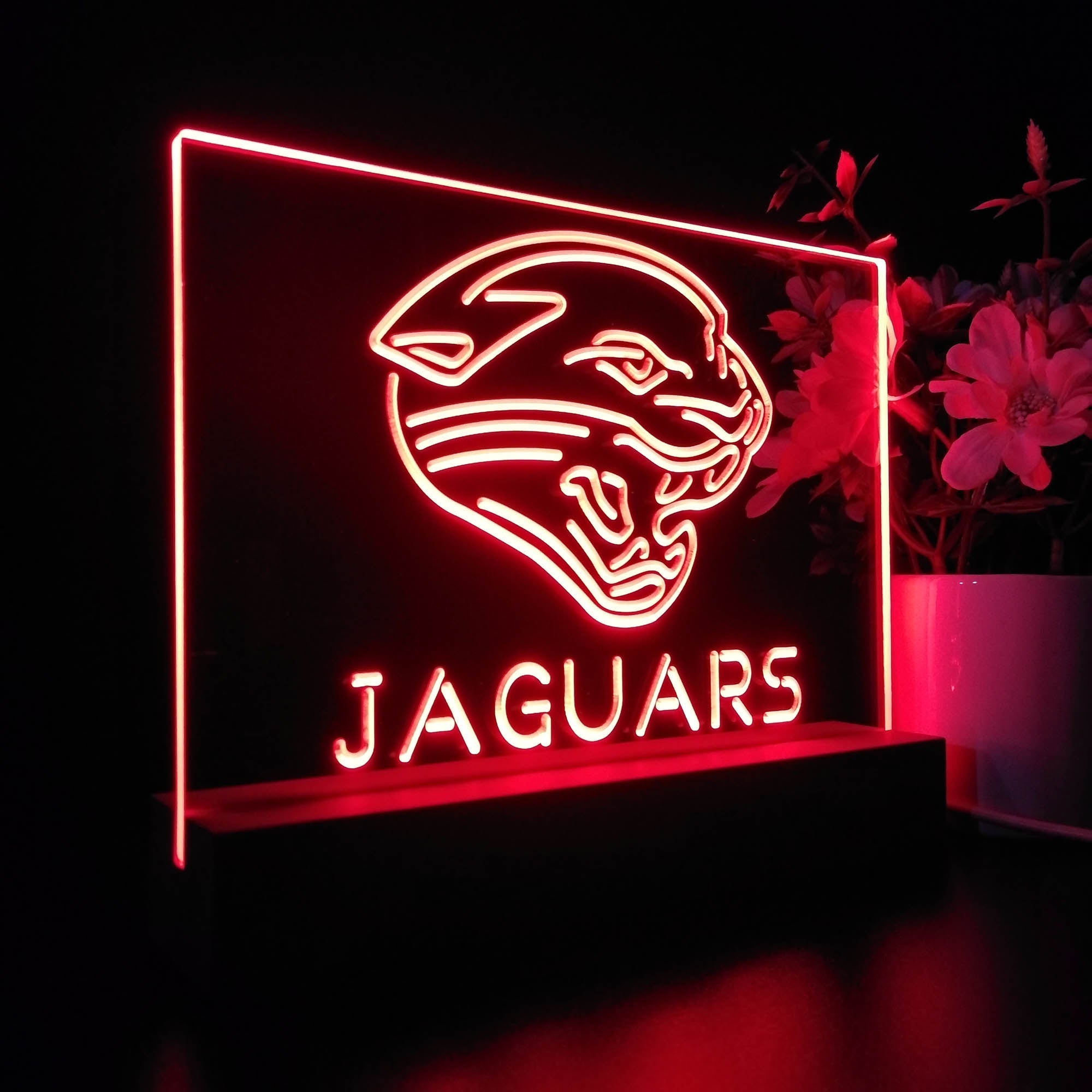 Jacksonville Jaguars  Led Light Sign Pub Bar Lamp