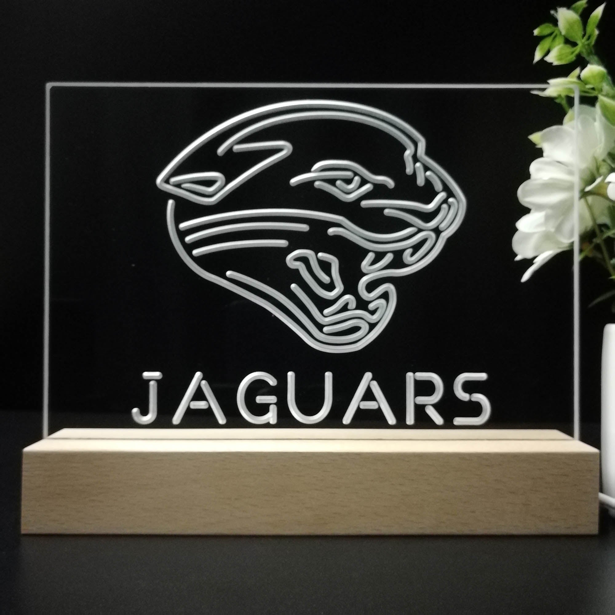 Jacksonville Jaguars  Led Light Sign Pub Bar Lamp