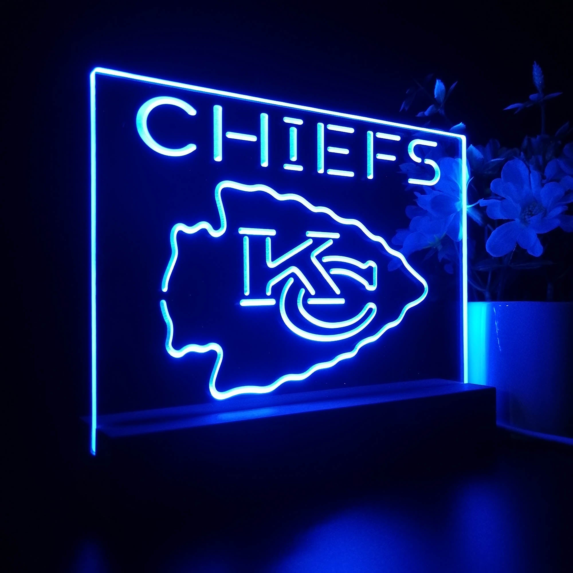 Kansas City Chiefs  Led Light Sign Pub Bar Lamp