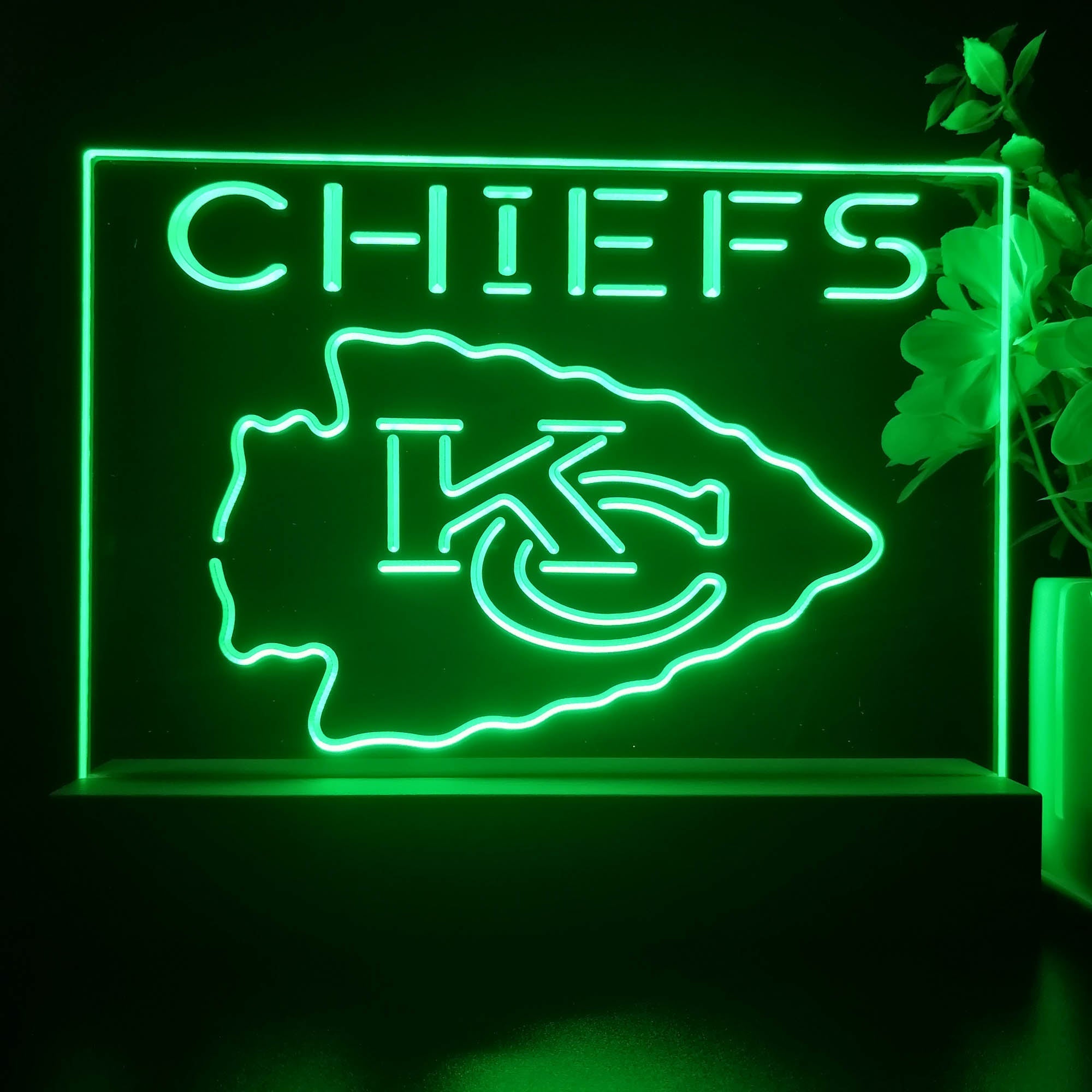 Kansas City Chiefs  Led Light Sign Pub Bar Lamp