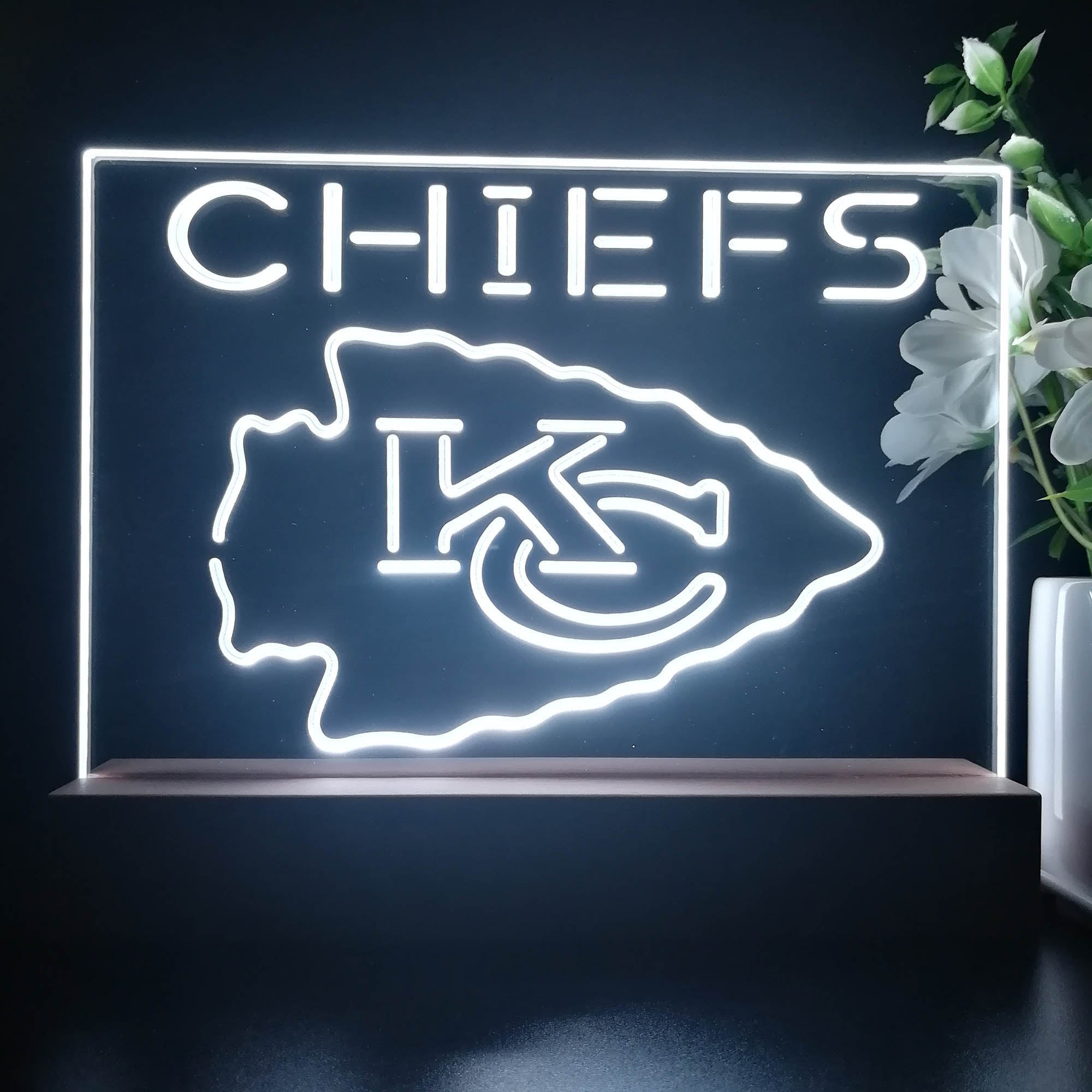 Kansas City Chiefs  Led Light Sign Pub Bar Lamp