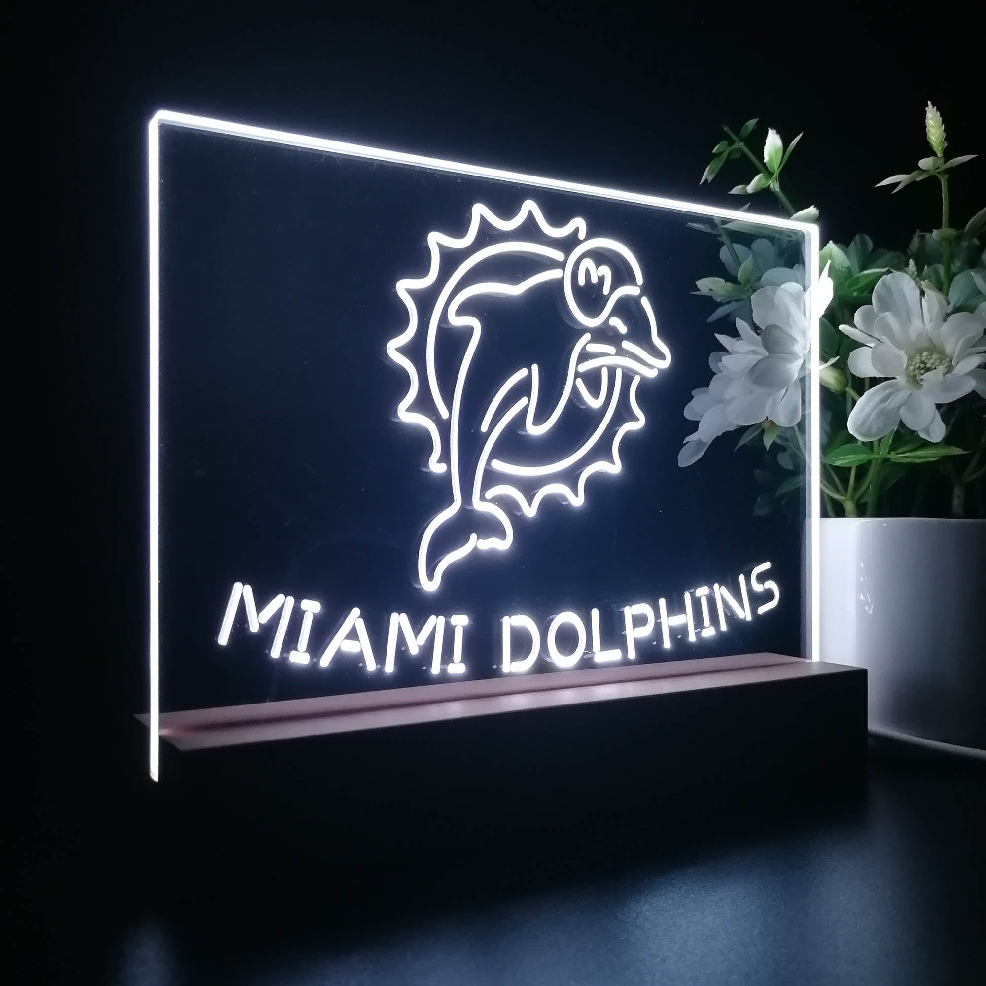 Miami Dolphins Led Light Sign Pub Bar Lamp