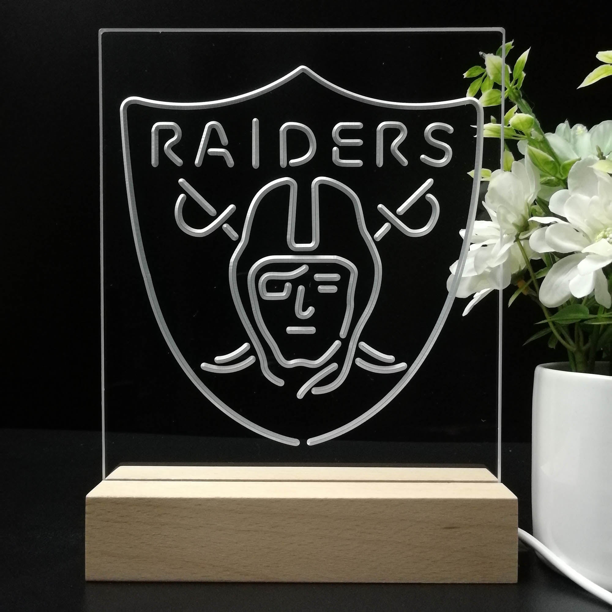 Las Vegas Raiders Pub Bar Lamp