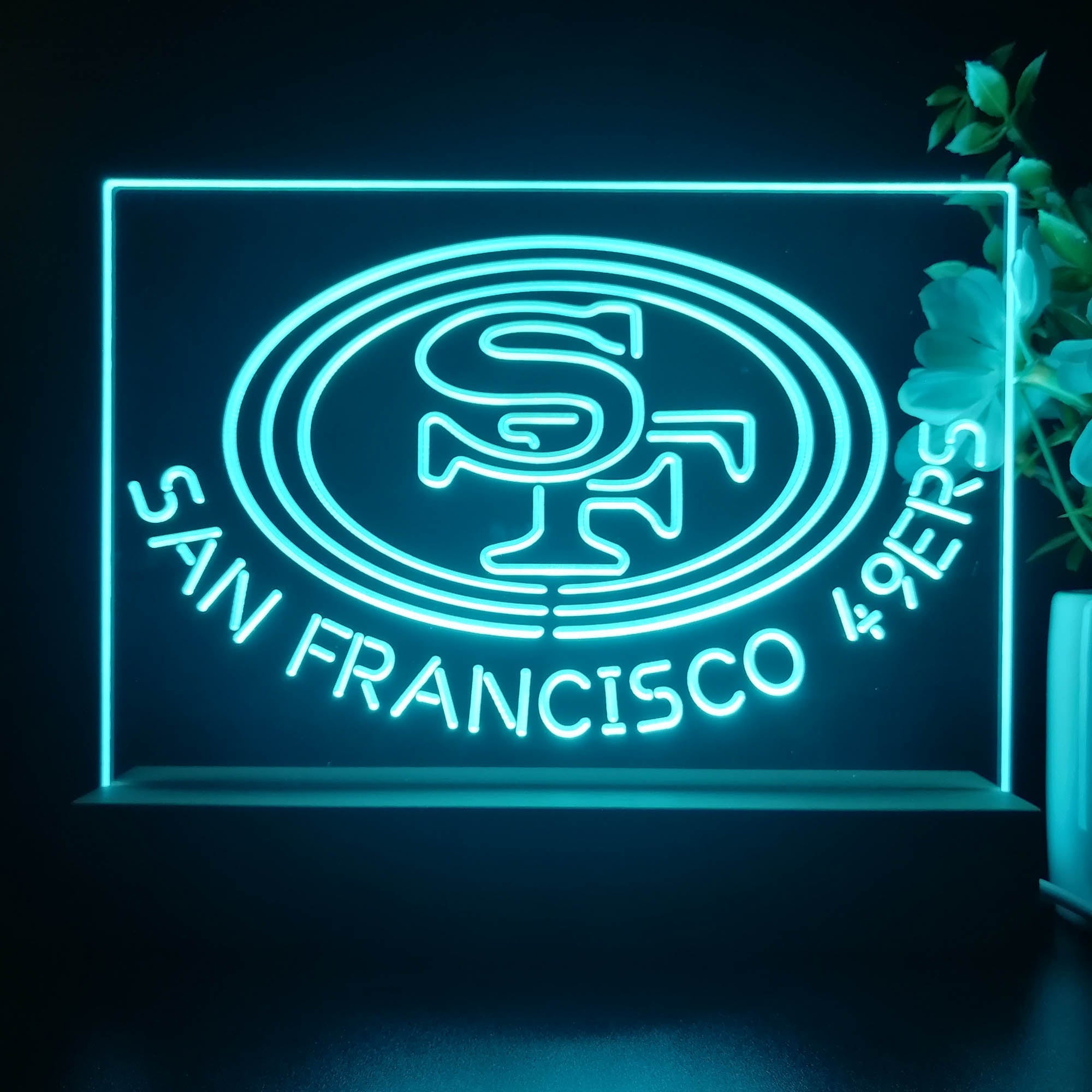 San Francisco 49ers Neon Sign Pub Bar Lamp