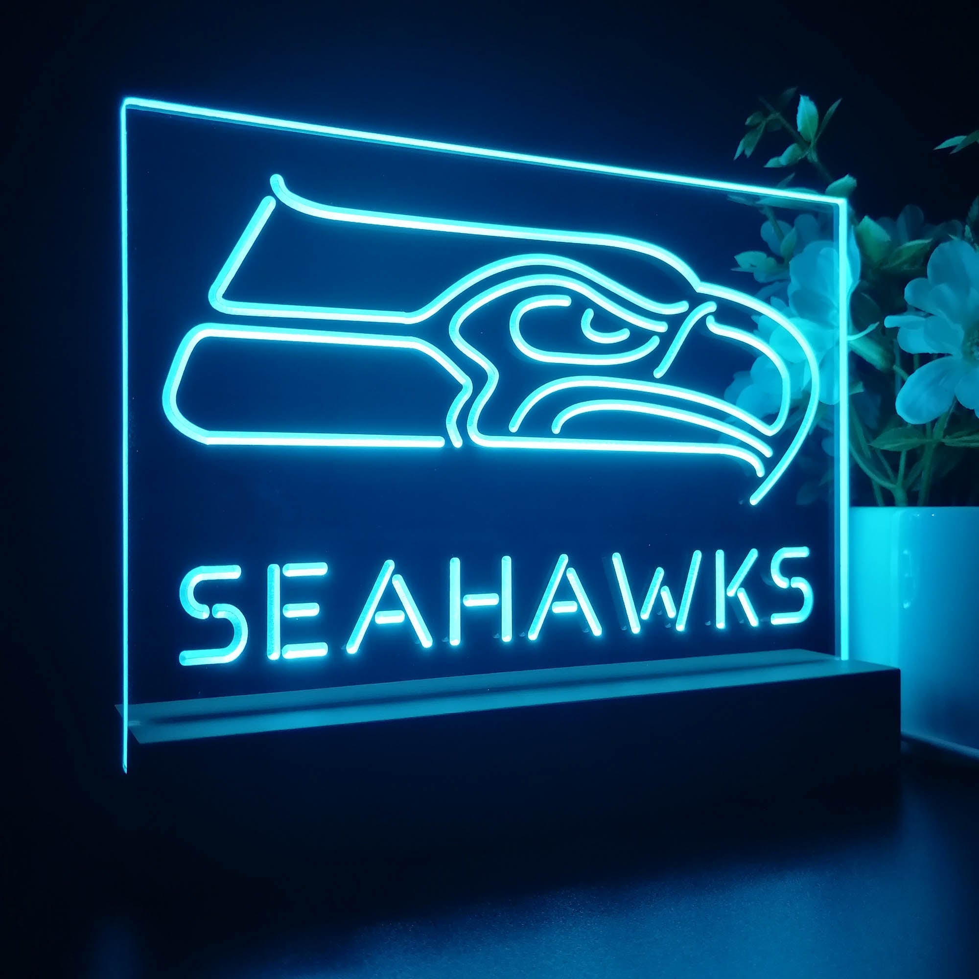 Seattle Seahawks Neon Sign Pub Bar Lamp