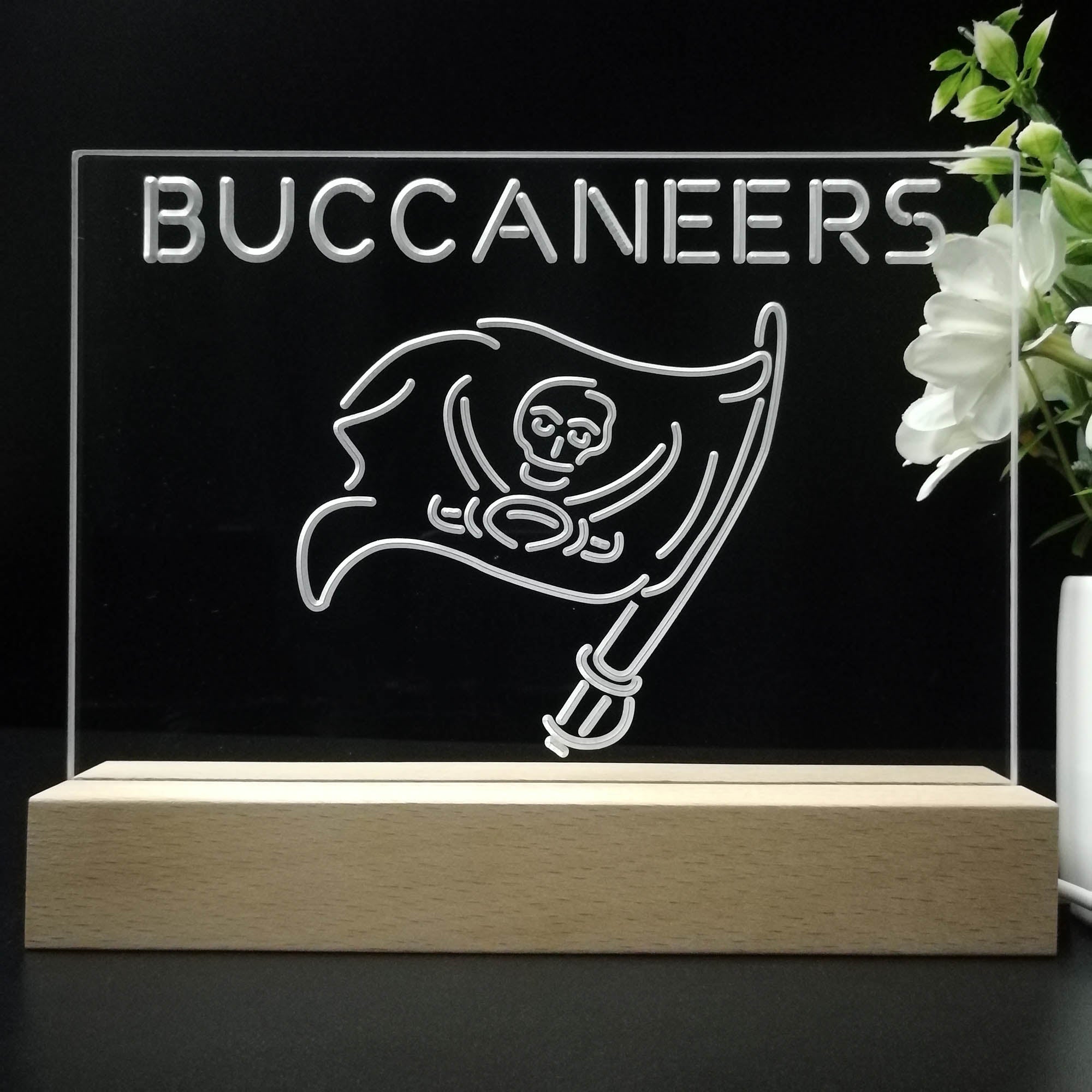 Tampa Bay Buccaneers  Neon Sign Pub Bar Lamp