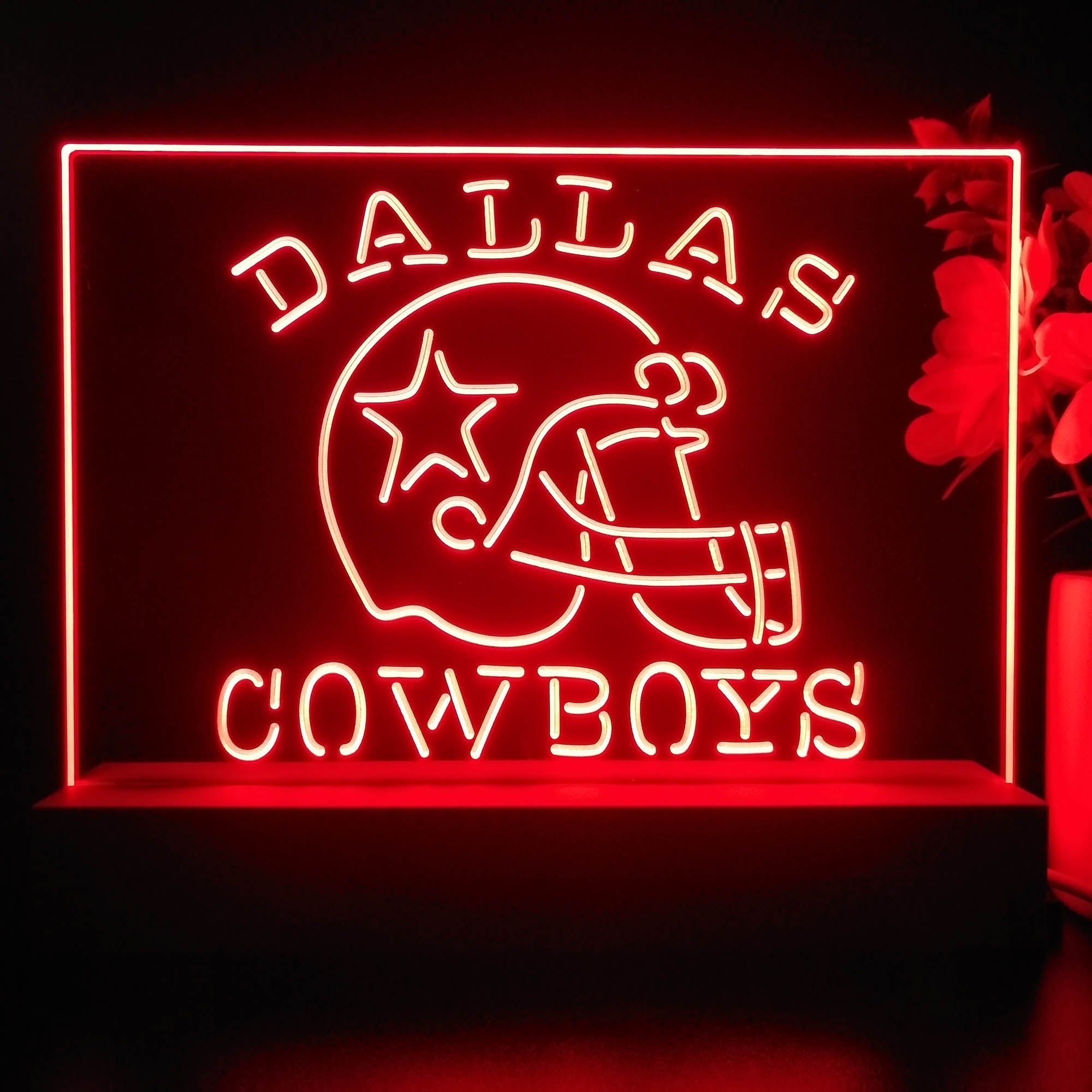 Dallas Cowboys 3D Night Light Desk Lamp Table Decoration