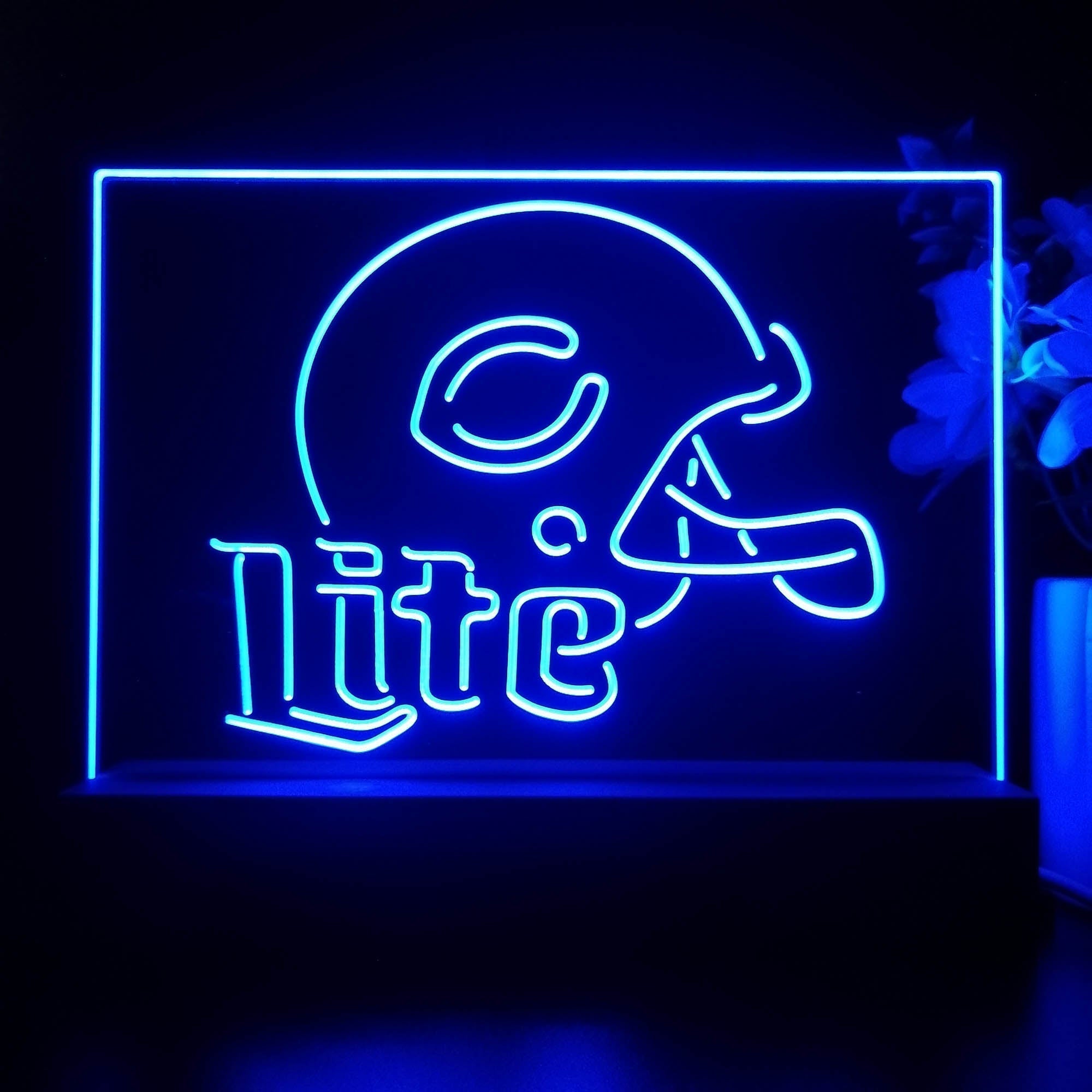 Chicago Bears 3D Illusion Night Light Desk Lamp