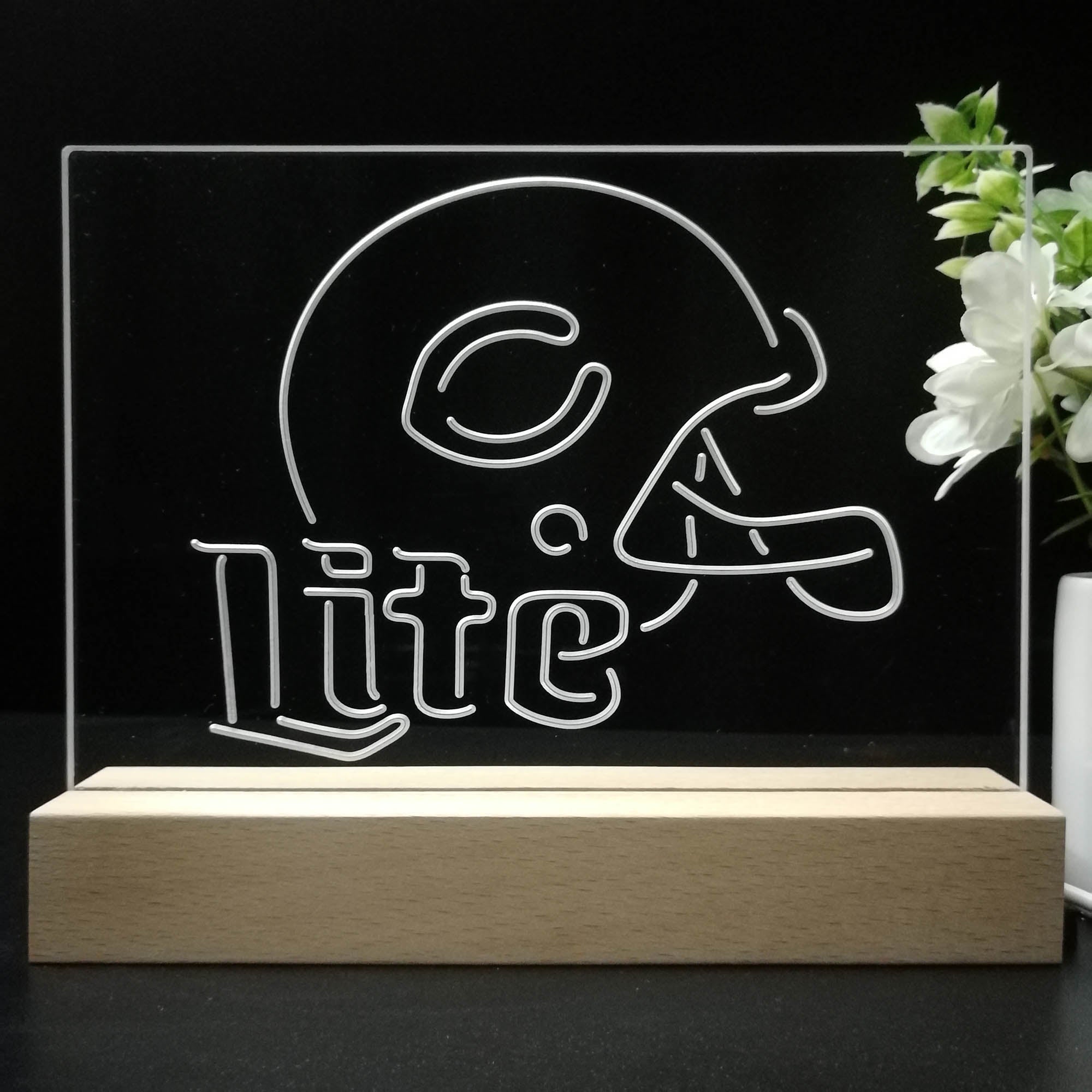 Chicago Bears 3D Illusion Night Light Desk Lamp