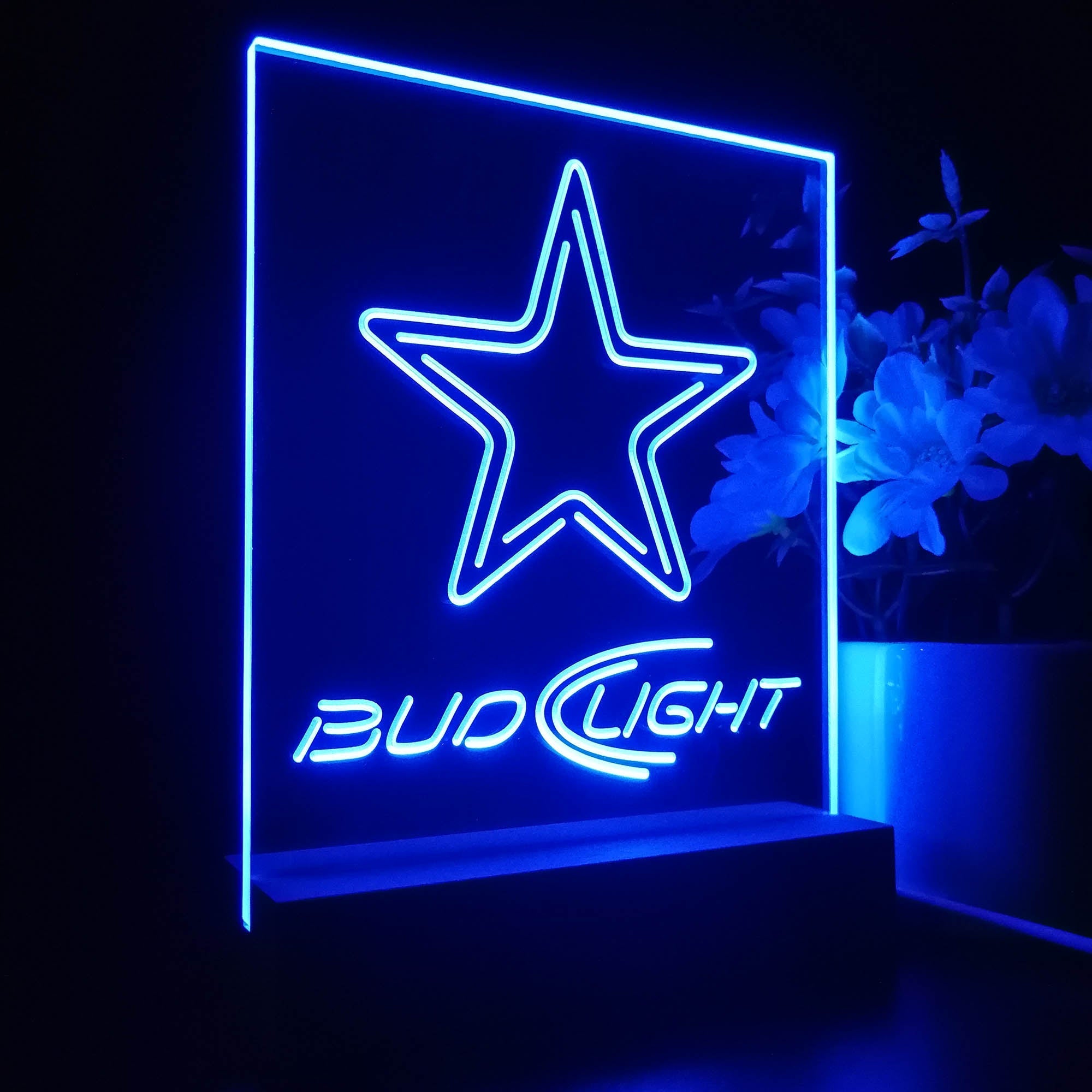 Dallas Cowboys Night Light Neon Pub Bar Lamp