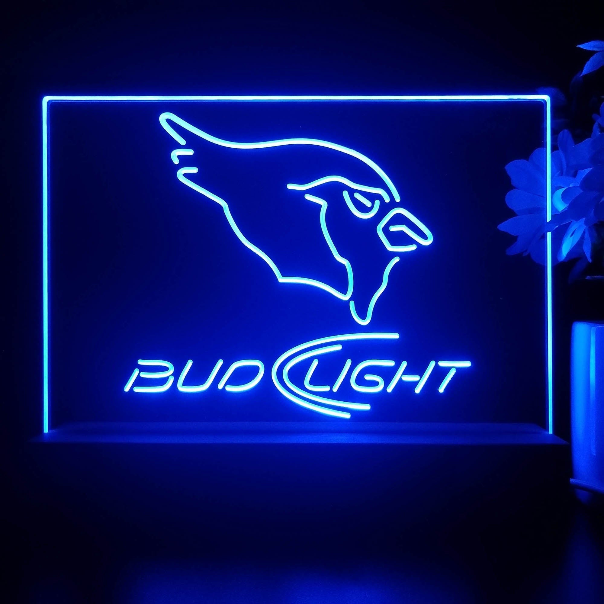 Bud Light Arizona Cardinals Night Light Pub Bar Lamp