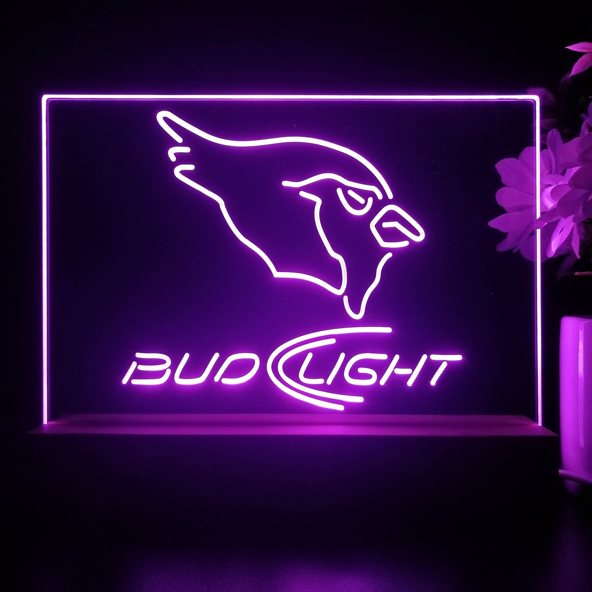 Bud Light Arizona Cardinals Night Light Pub Bar Lamp