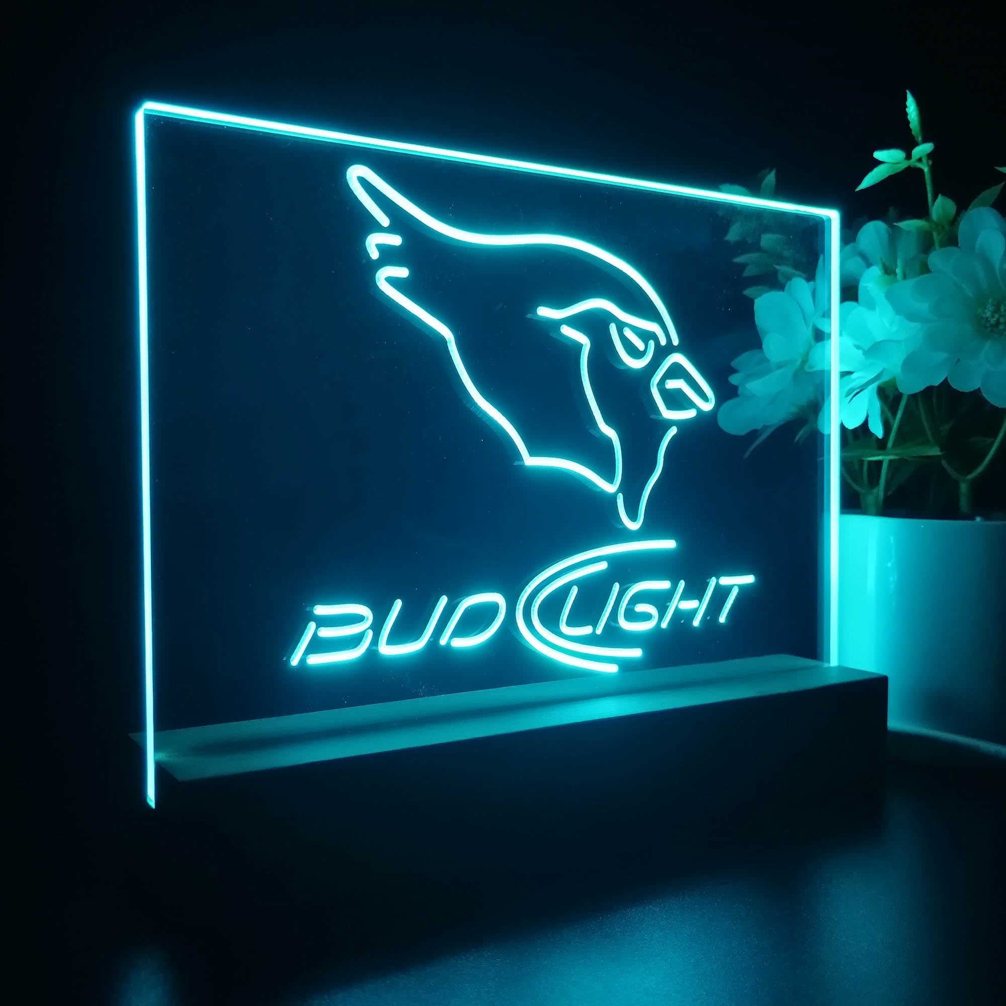 Bud Light Arizona Cardinals Night Light Pub Bar Lamp