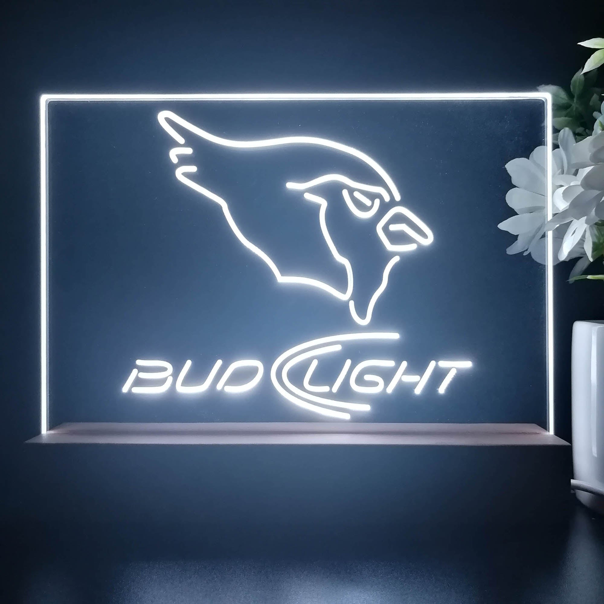 Bud Light Arizona Cardinals Night Light Pub Bar Lamp