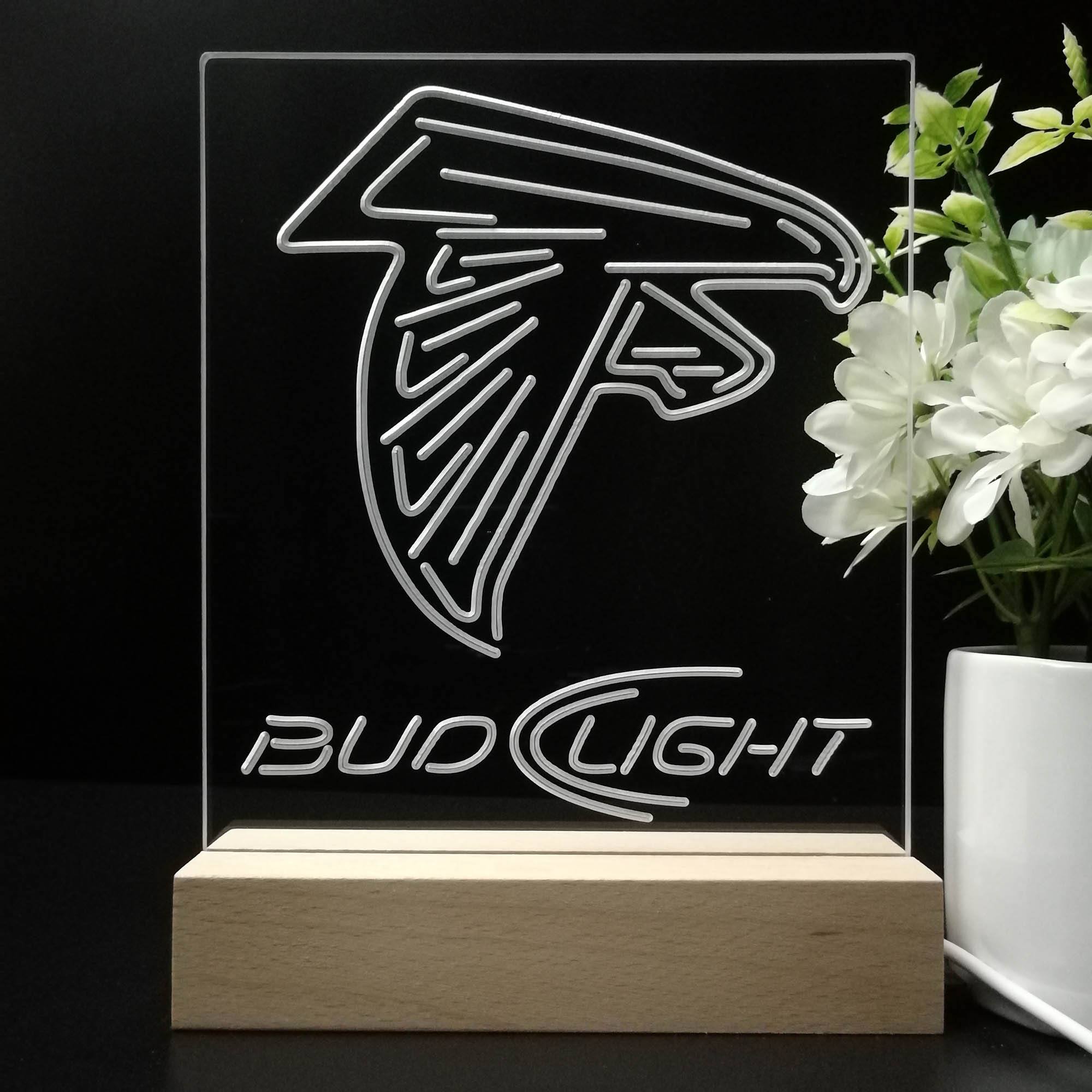 Atlanta Falcons Night Light Neon Pub Bar Lamp