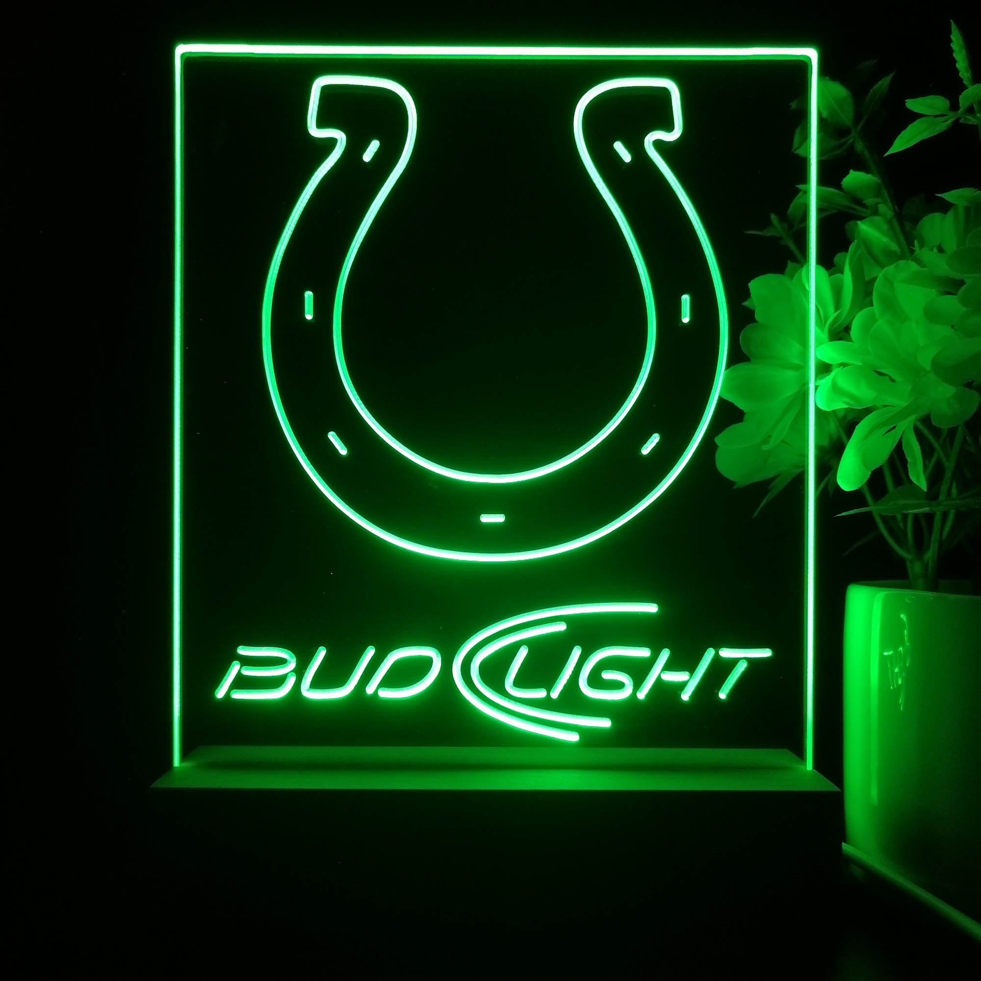 Indianapolis Colts Night Light Neon Pub Bar Lamp