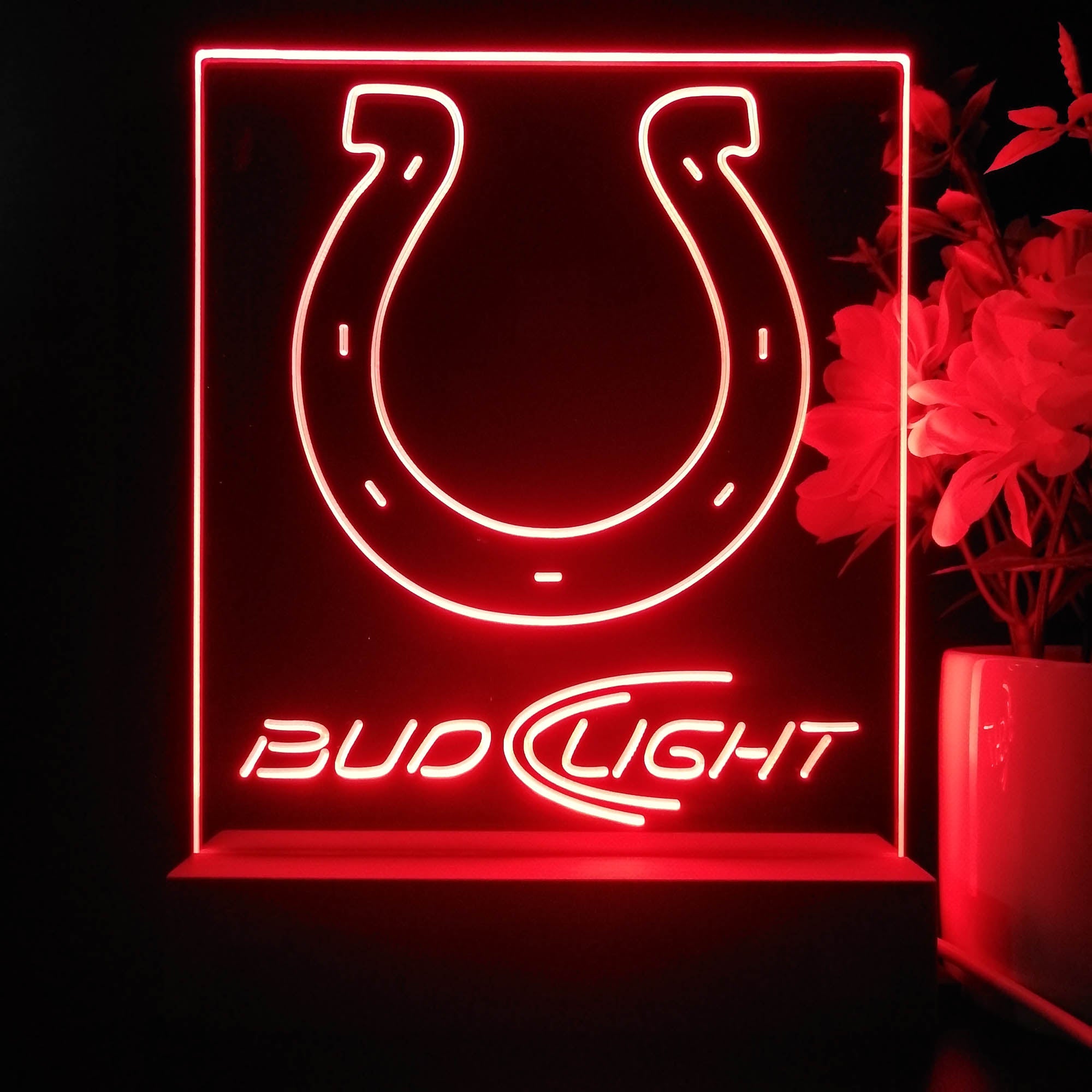 Indianapolis Colts Night Light Neon Pub Bar Lamp