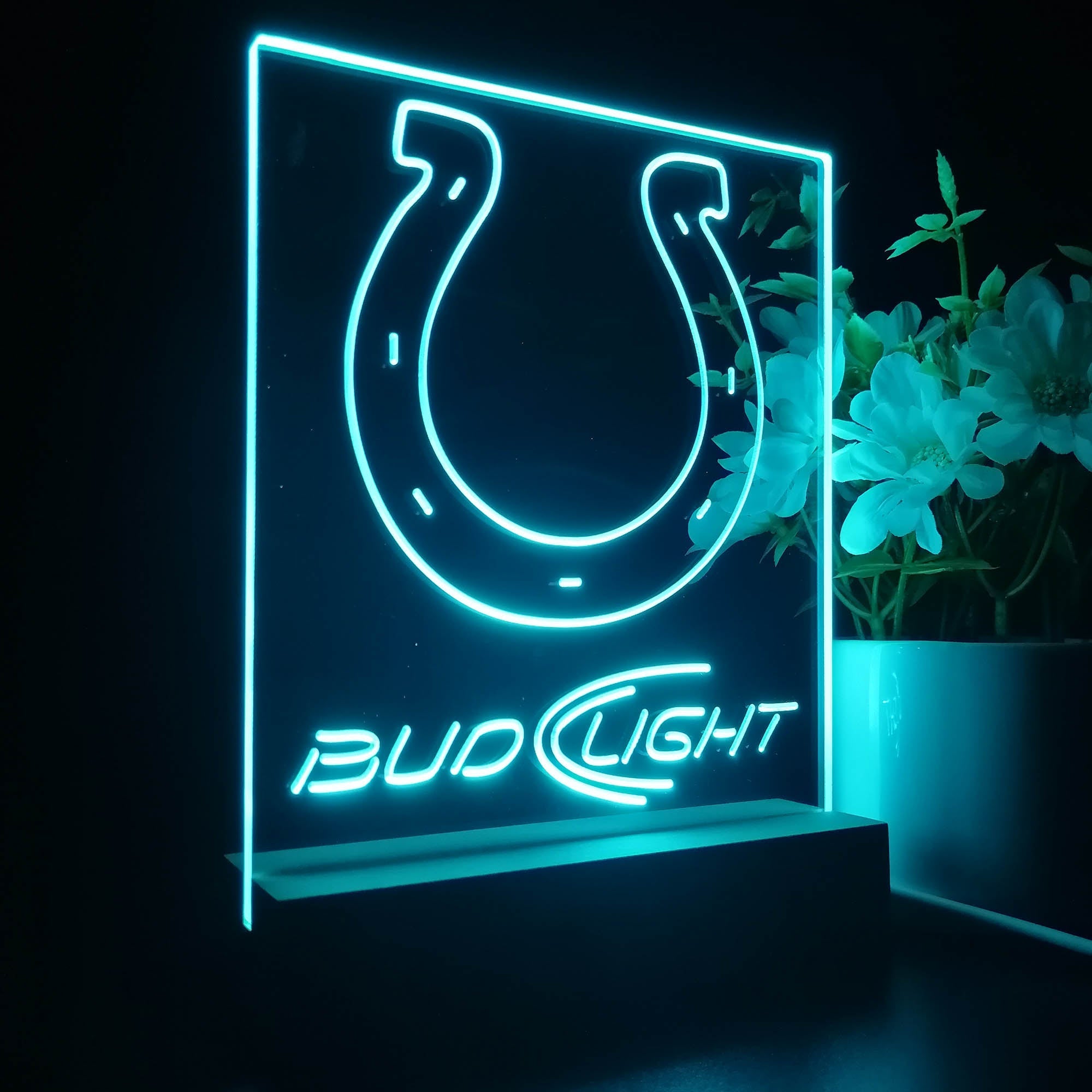 Indianapolis Colts Night Light Neon Pub Bar Lamp