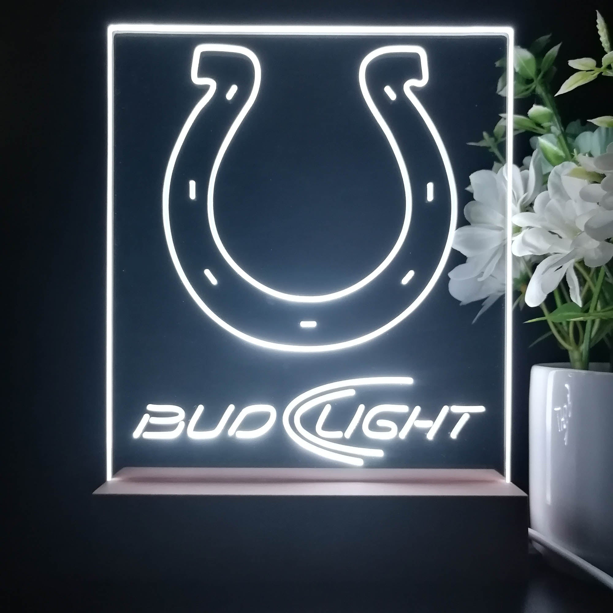 Indianapolis Colts Night Light Neon Pub Bar Lamp