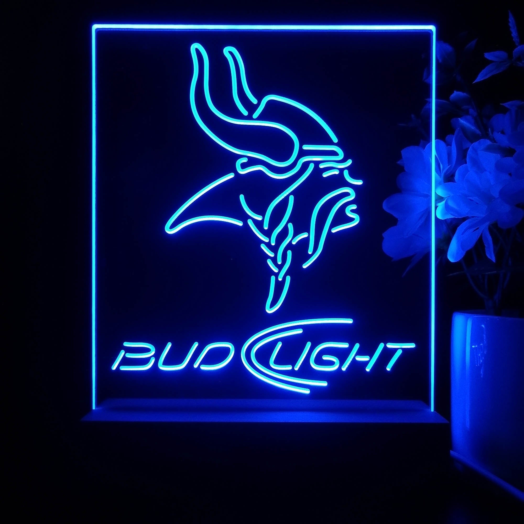 Minnesota Vikings Night Light Neon Pub Bar Lamp