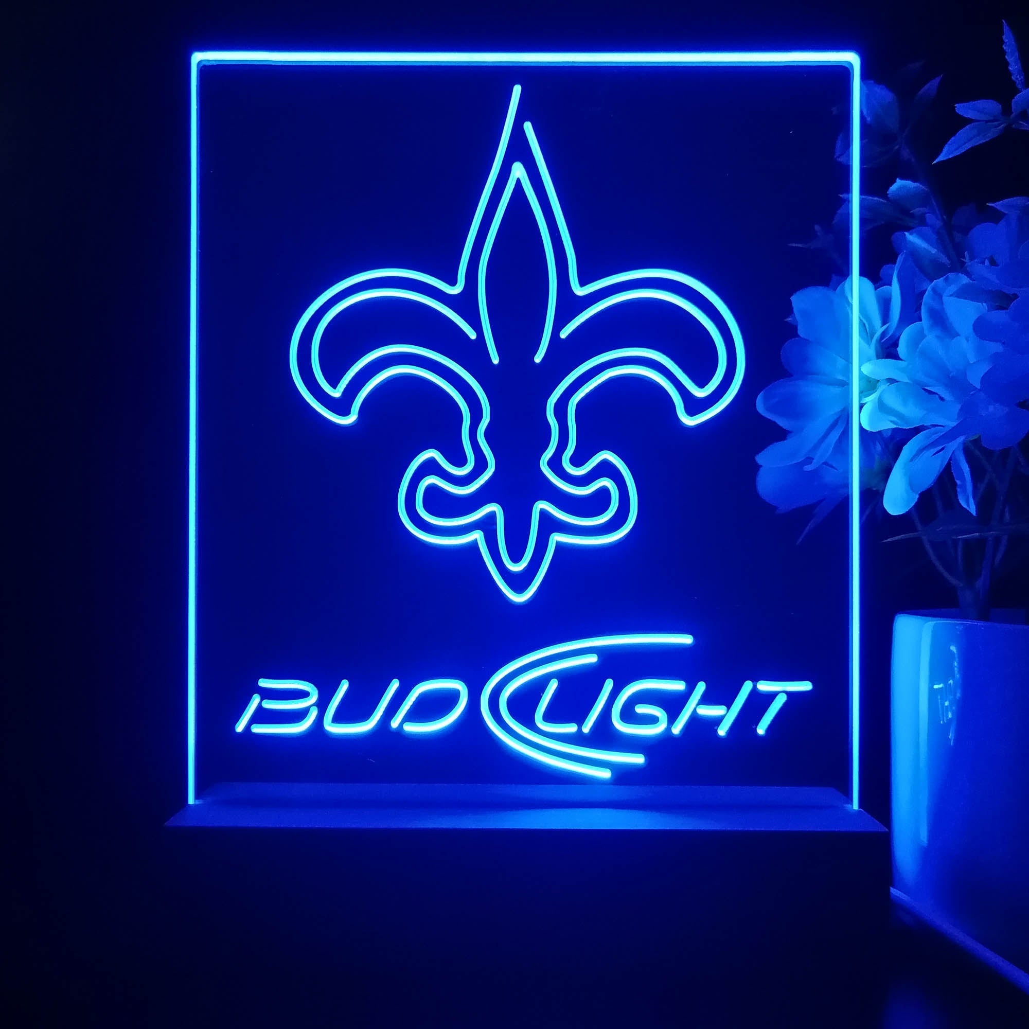 New Orleans Saints Night Light Neon Pub Bar Lamp