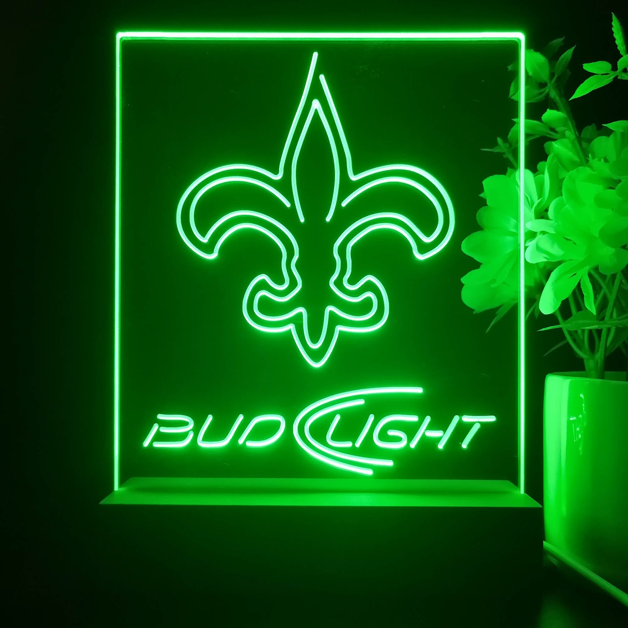 New Orleans Saints Night Light Neon Pub Bar Lamp