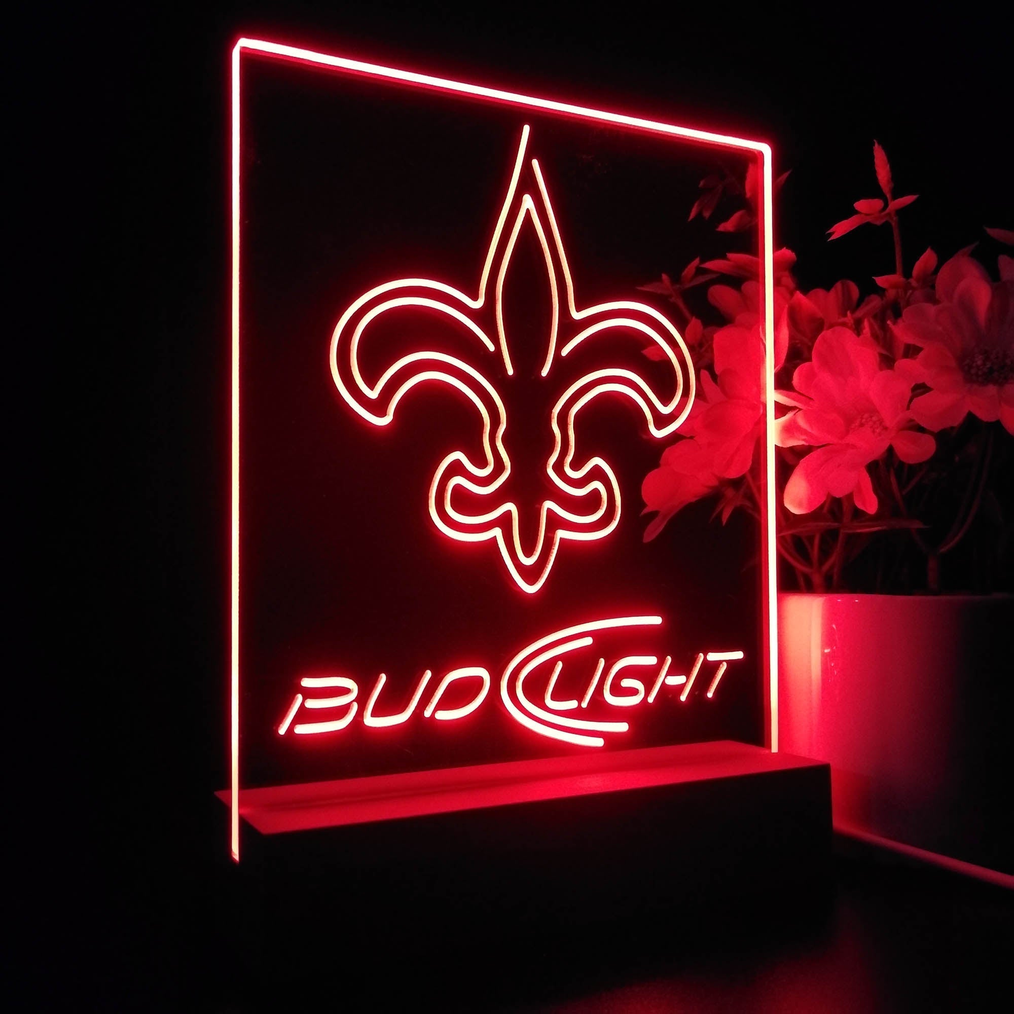 New Orleans Saints Night Light Neon Pub Bar Lamp