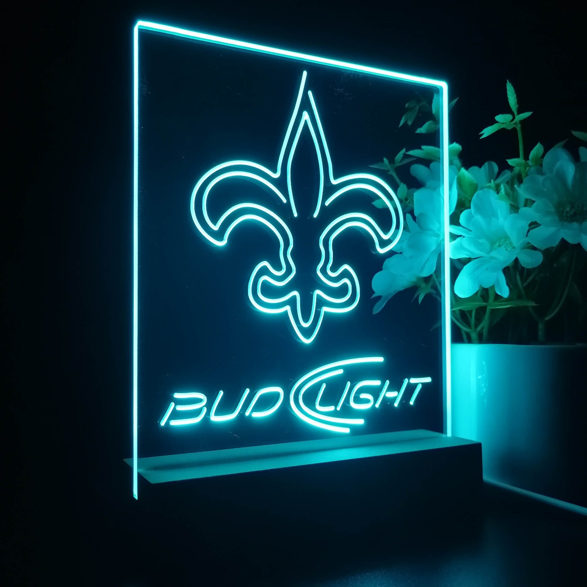 New Orleans Saints Night Light Neon Pub Bar Lamp