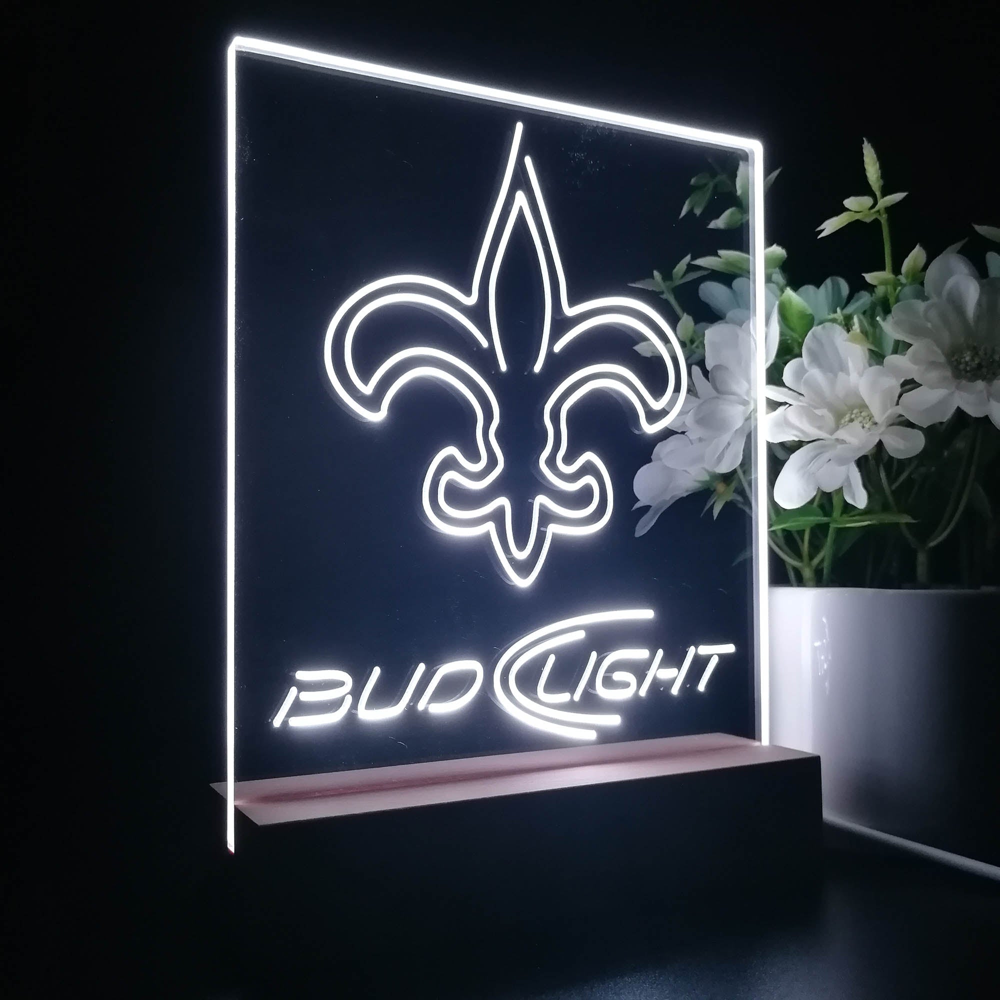 New Orleans Saints Night Light Neon Pub Bar Lamp