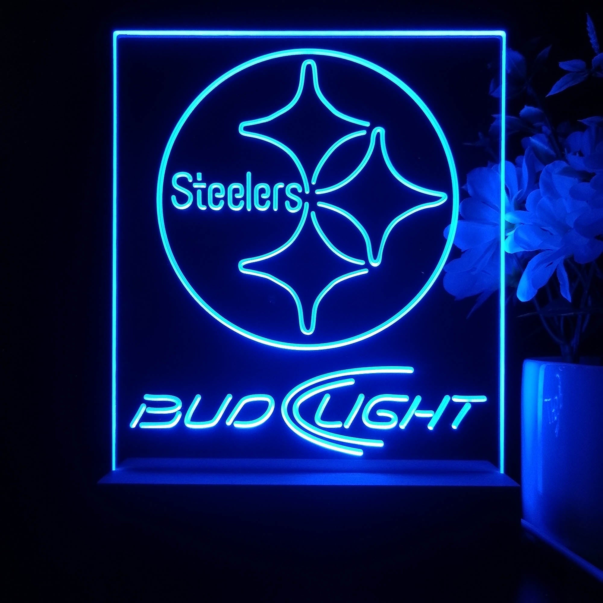 Pittsburgh Steelers Night Light Neon Pub Bar Lamp