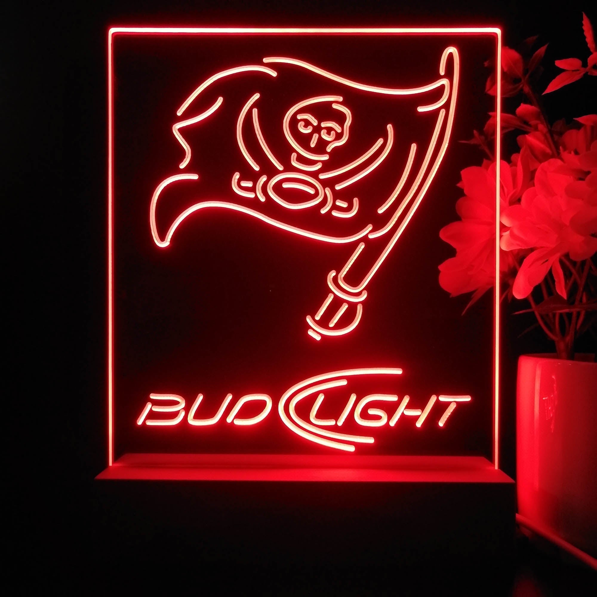 Tampa Bay Buccaneers Night Light Neon Pub Bar Lamp