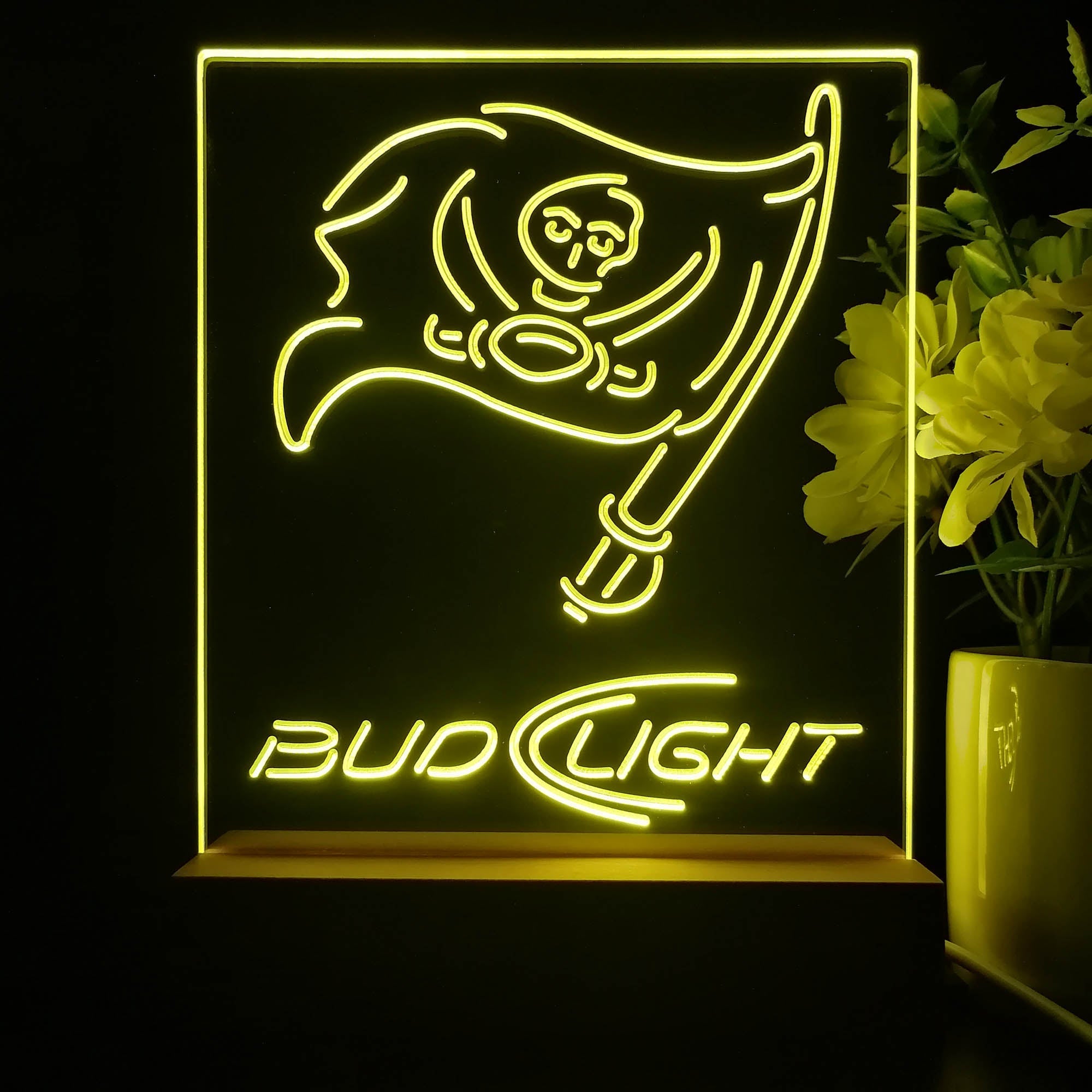 Tampa Bay Buccaneers Night Light Neon Pub Bar Lamp