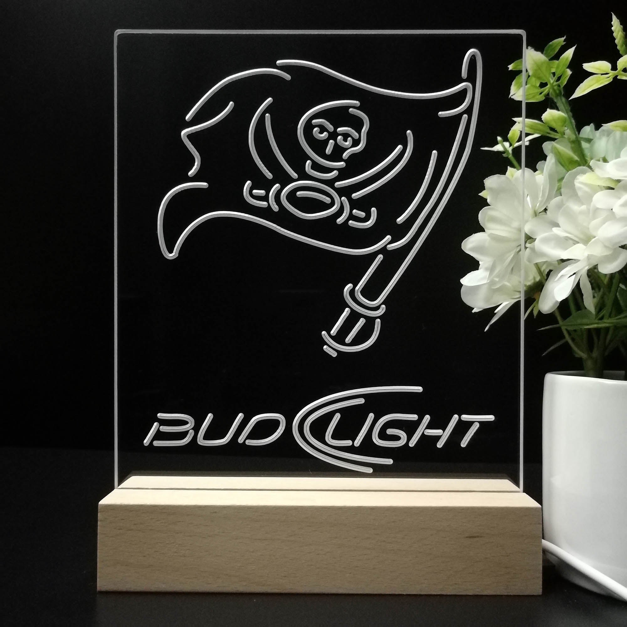 Tampa Bay Buccaneers Night Light Neon Pub Bar Lamp