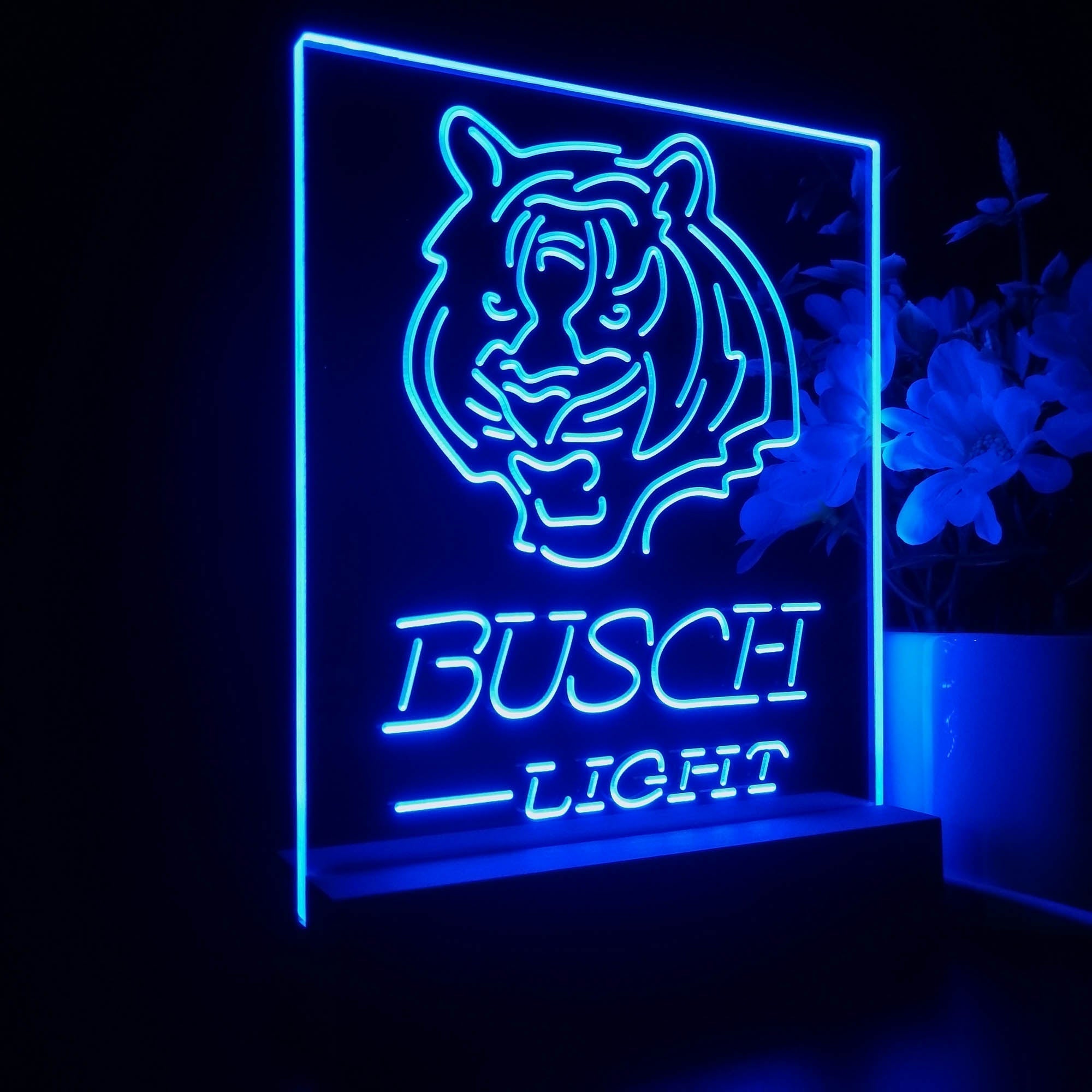 Cincinnati Bengals Busch Light Neon Sign Pub Bar Lamp