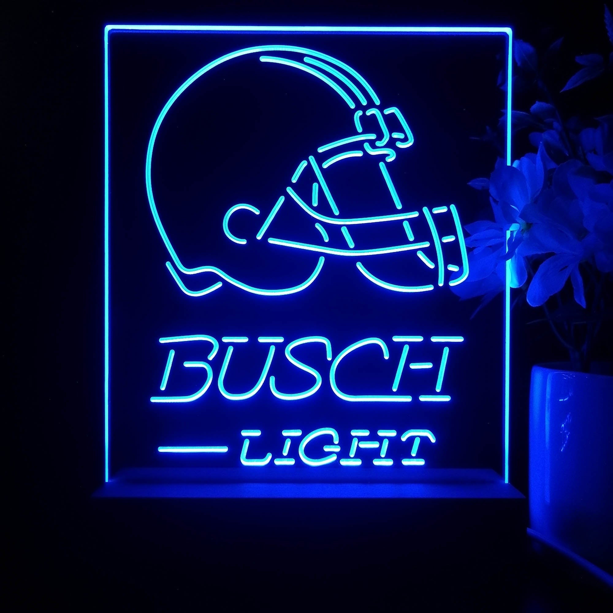 Cleveland Browns Busch Light Led Light Sign Pub Bar Lamp