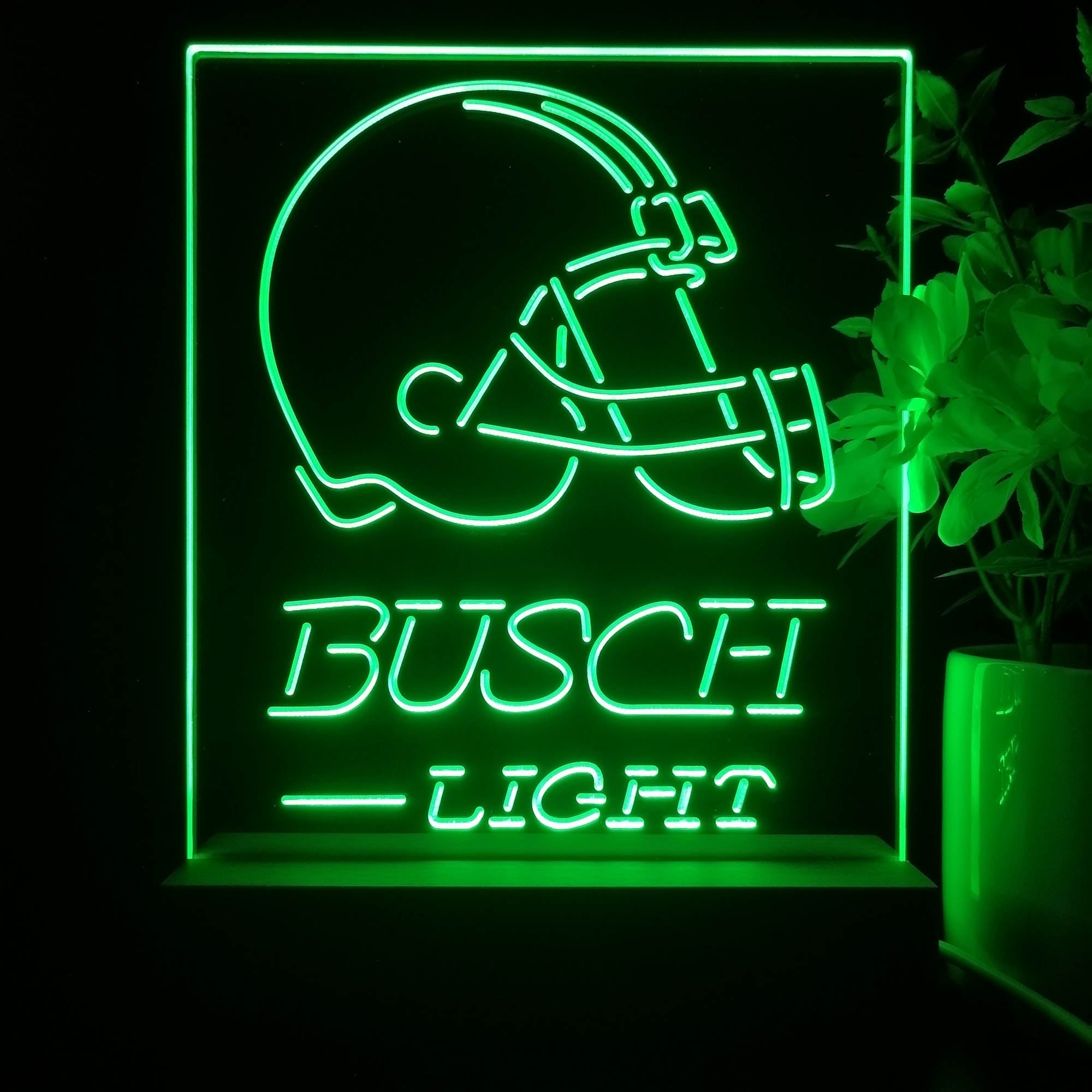 Cleveland Browns Busch Light Led Light Sign Pub Bar Lamp