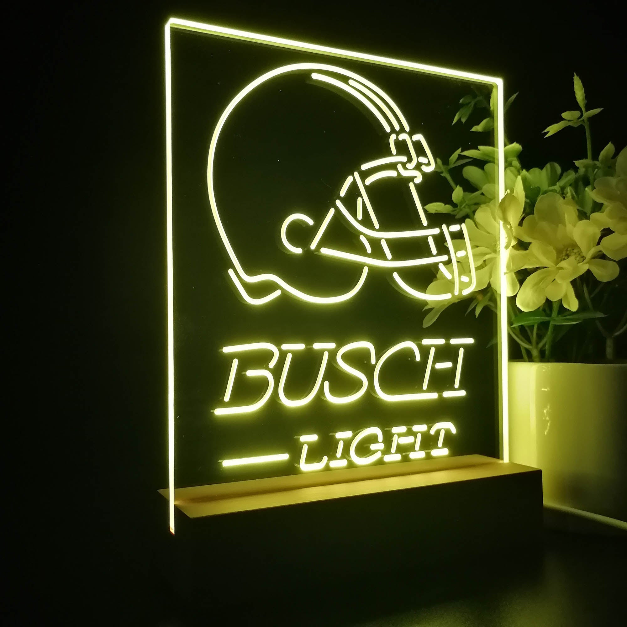 Cleveland Browns Busch Light Led Light Sign Pub Bar Lamp