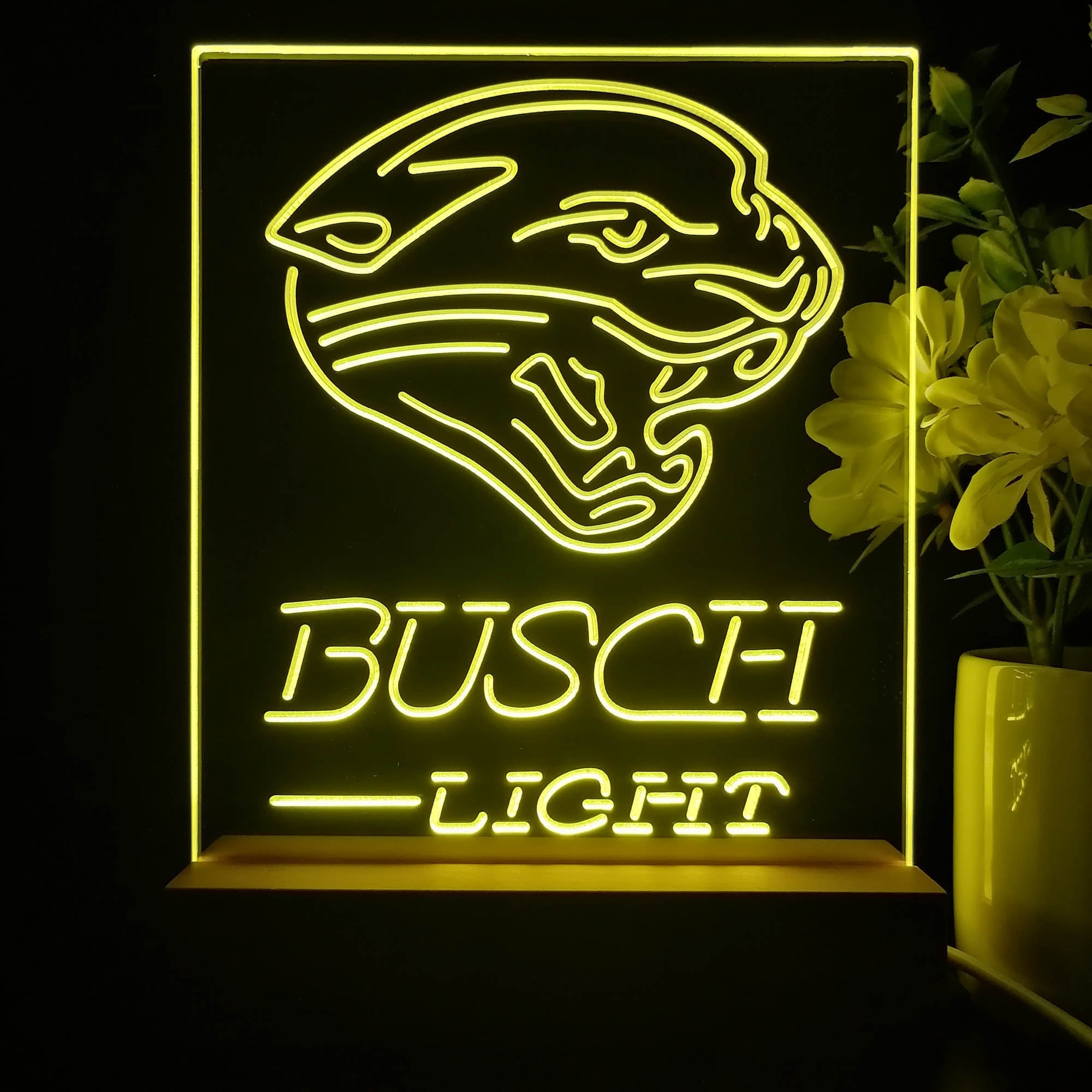 Jacksonville Jaguars Busch Light Led Light Sign Pub Bar Lamp