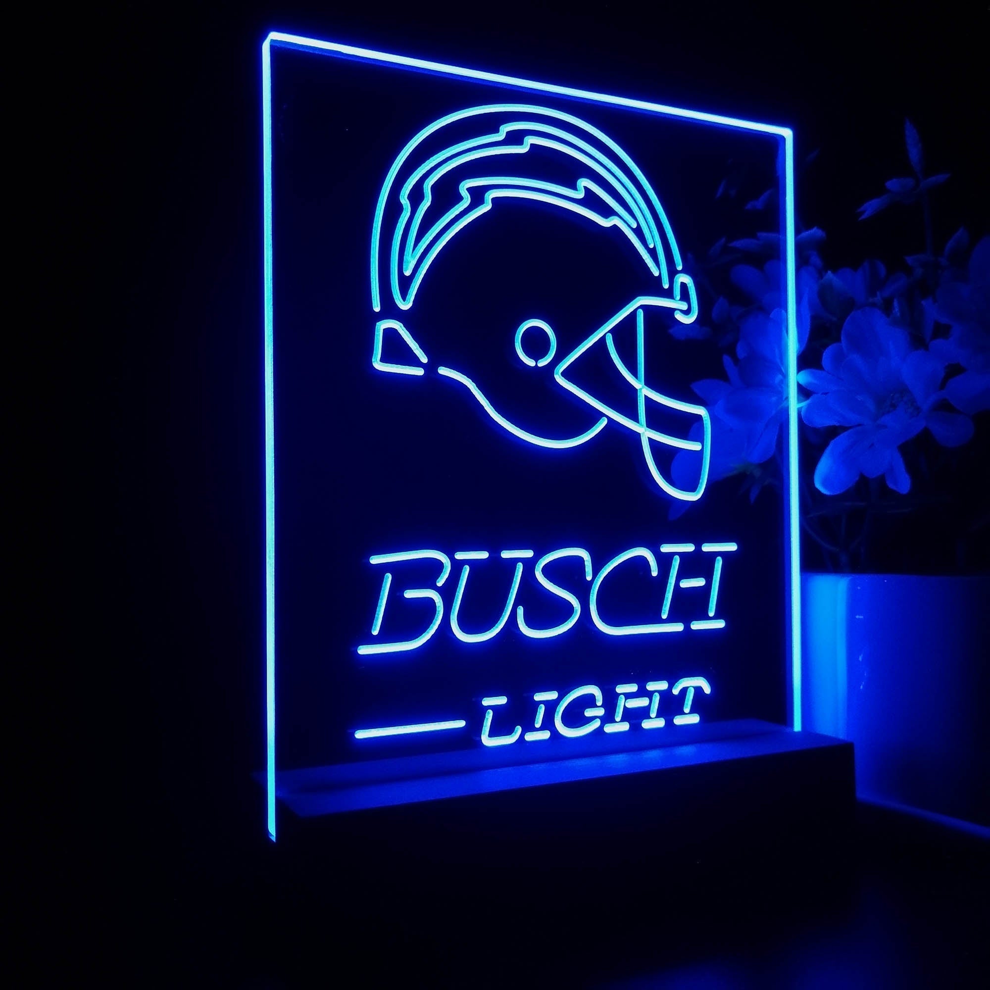 San Diego Chargers Busch Light Neon Sign Pub Bar Lamp