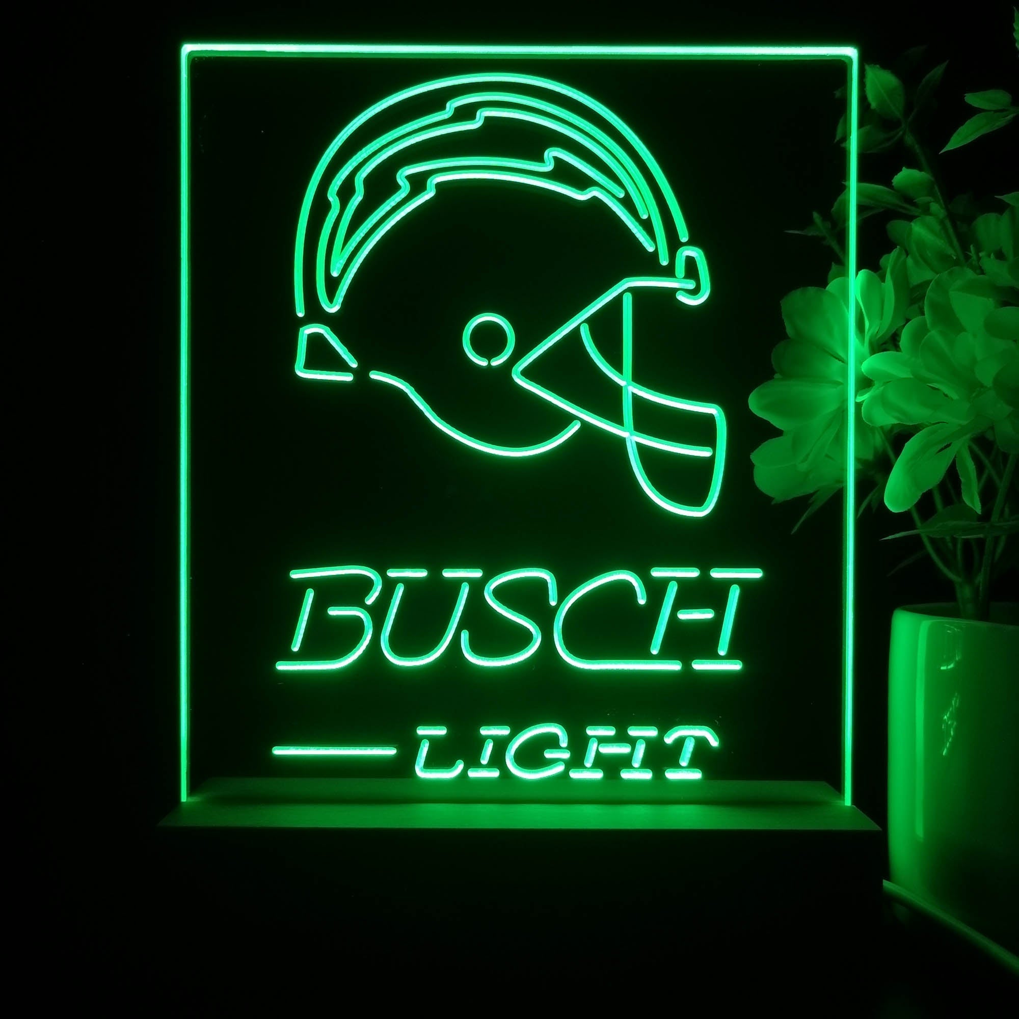 San Diego Chargers Busch Light Neon Sign Pub Bar Lamp