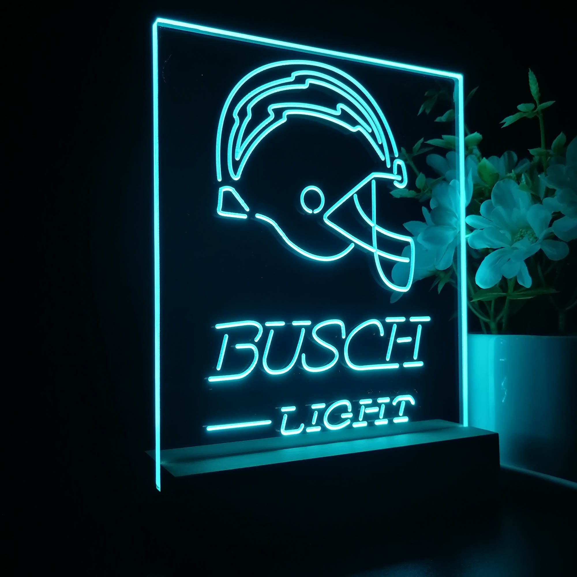 San Diego Chargers Busch Light Neon Sign Pub Bar Lamp