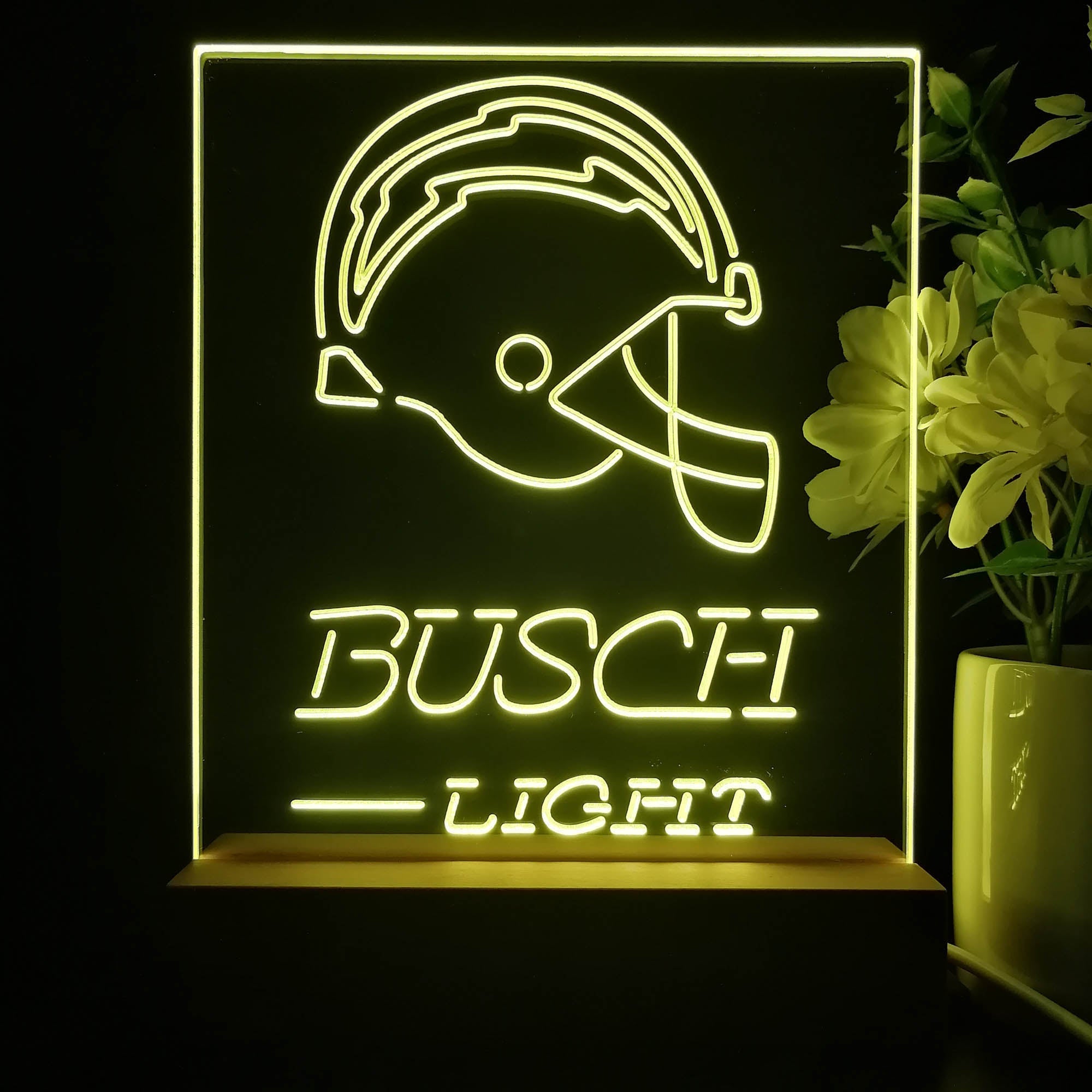 San Diego Chargers Busch Light Neon Sign Pub Bar Lamp