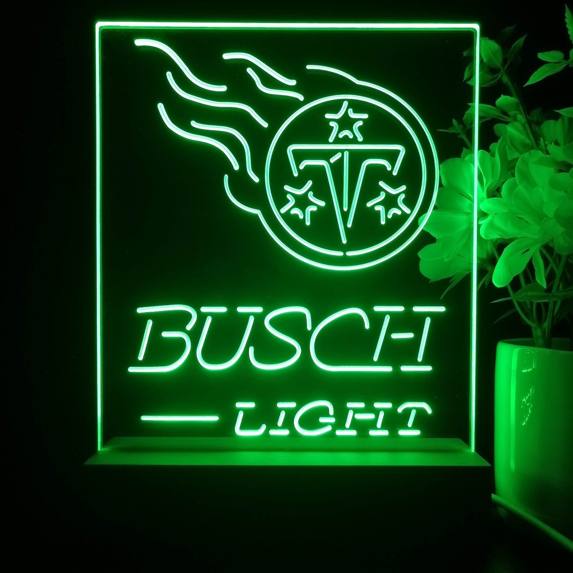 Tennessee Titans Busch Light Neon Sign Pub Bar Lamp