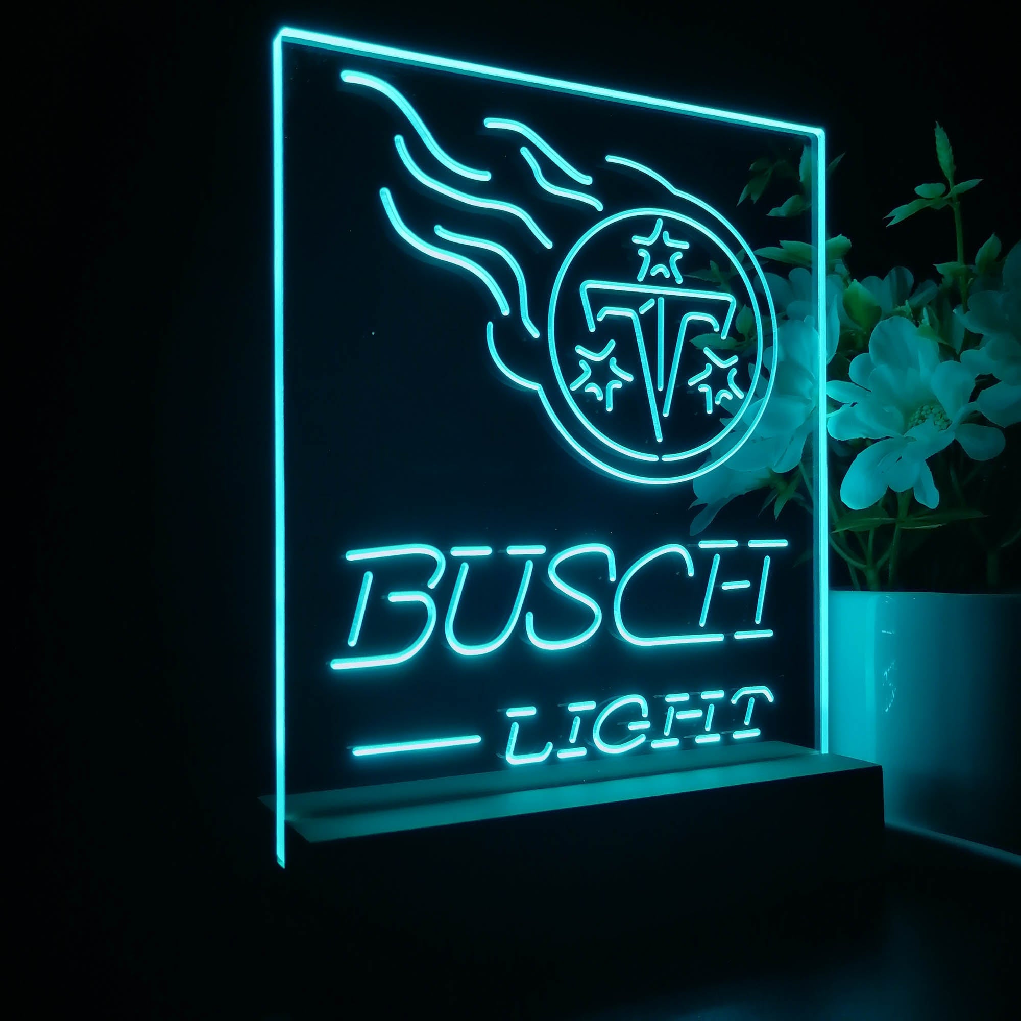 Tennessee Titans Busch Light Neon Sign Pub Bar Lamp