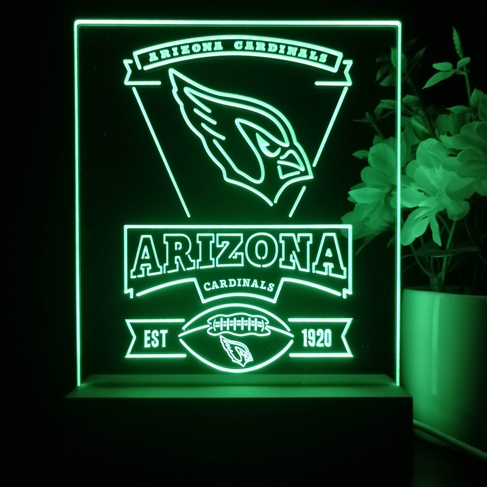 Arizona Cardinals Souvenir Neon Sign Pub Bar Lamp