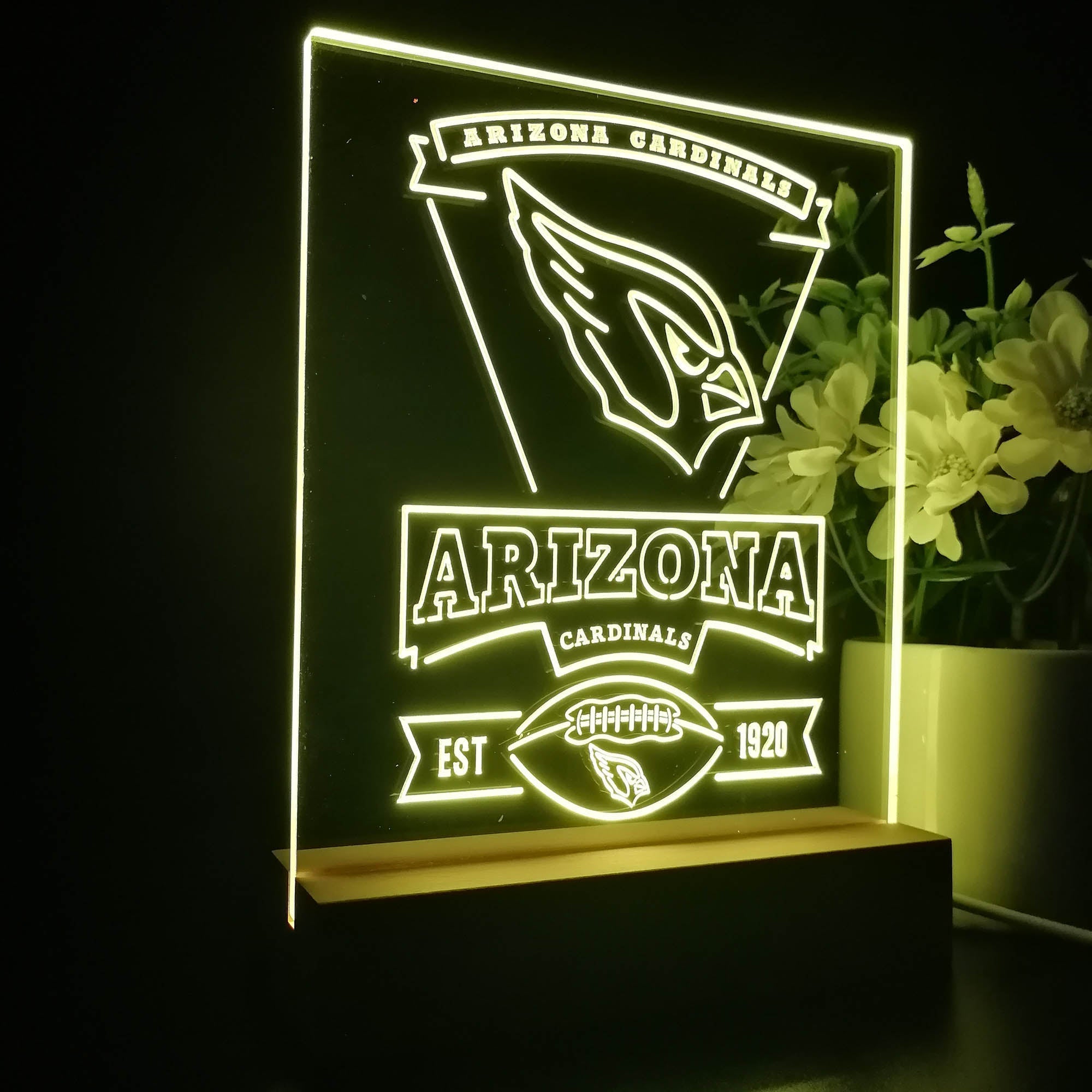 Arizona Cardinals Souvenir Neon Sign Pub Bar Lamp