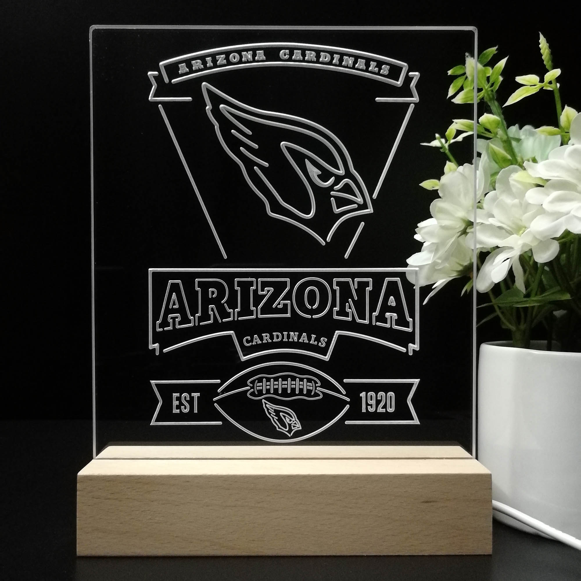 Arizona Cardinals Souvenir Neon Sign Pub Bar Lamp