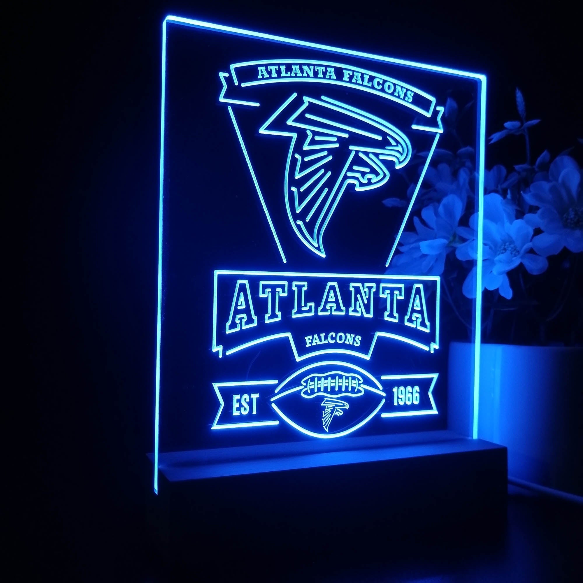 Atlanta Falcons Souvenir Neon Sign Pub Bar Lamp