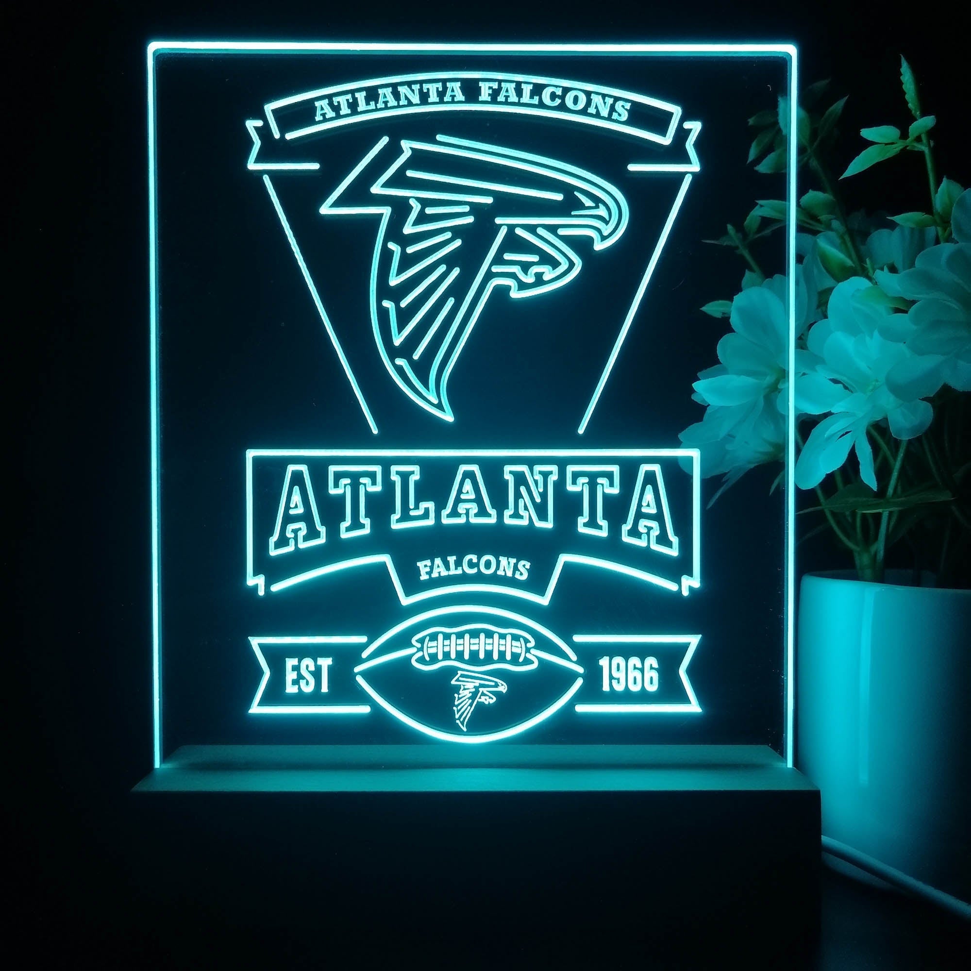 Atlanta Falcons Souvenir Neon Sign Pub Bar Lamp